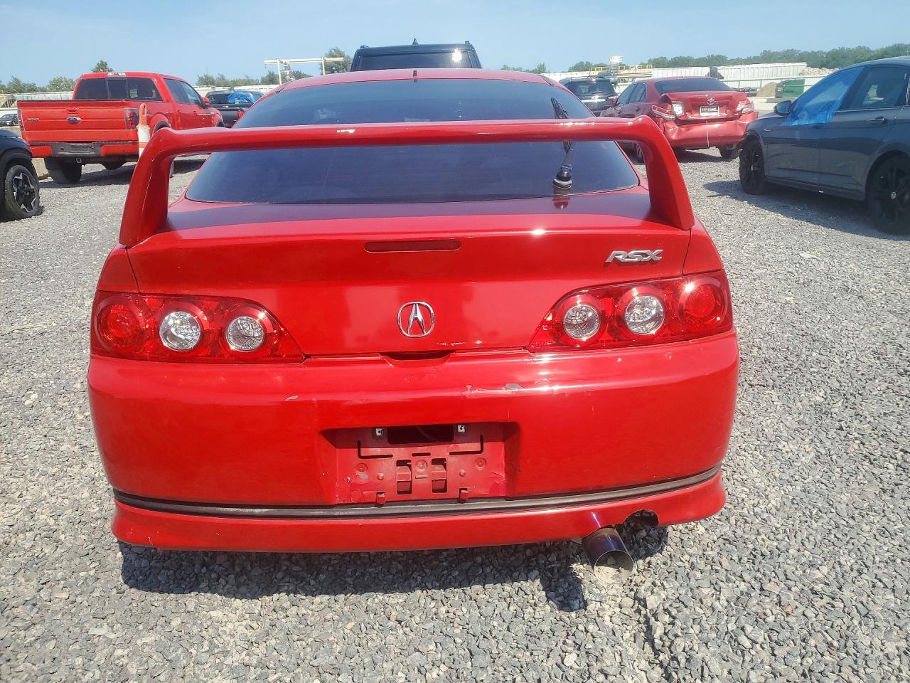 2006 Acura Rsx Красный vin: JH4DC54816S014216