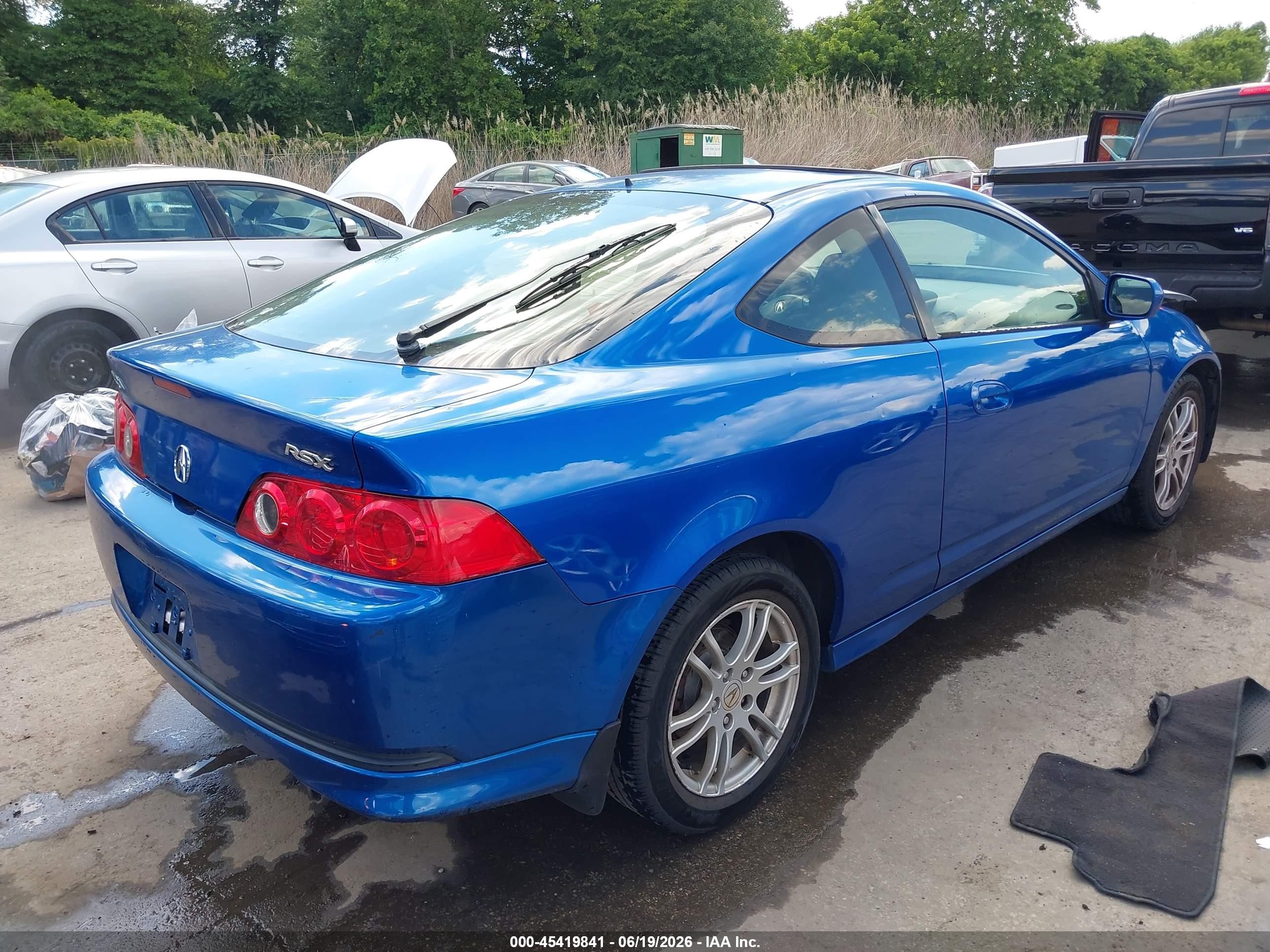 2006 Acura Rsx   Blue vin: JH4DC54816S016791