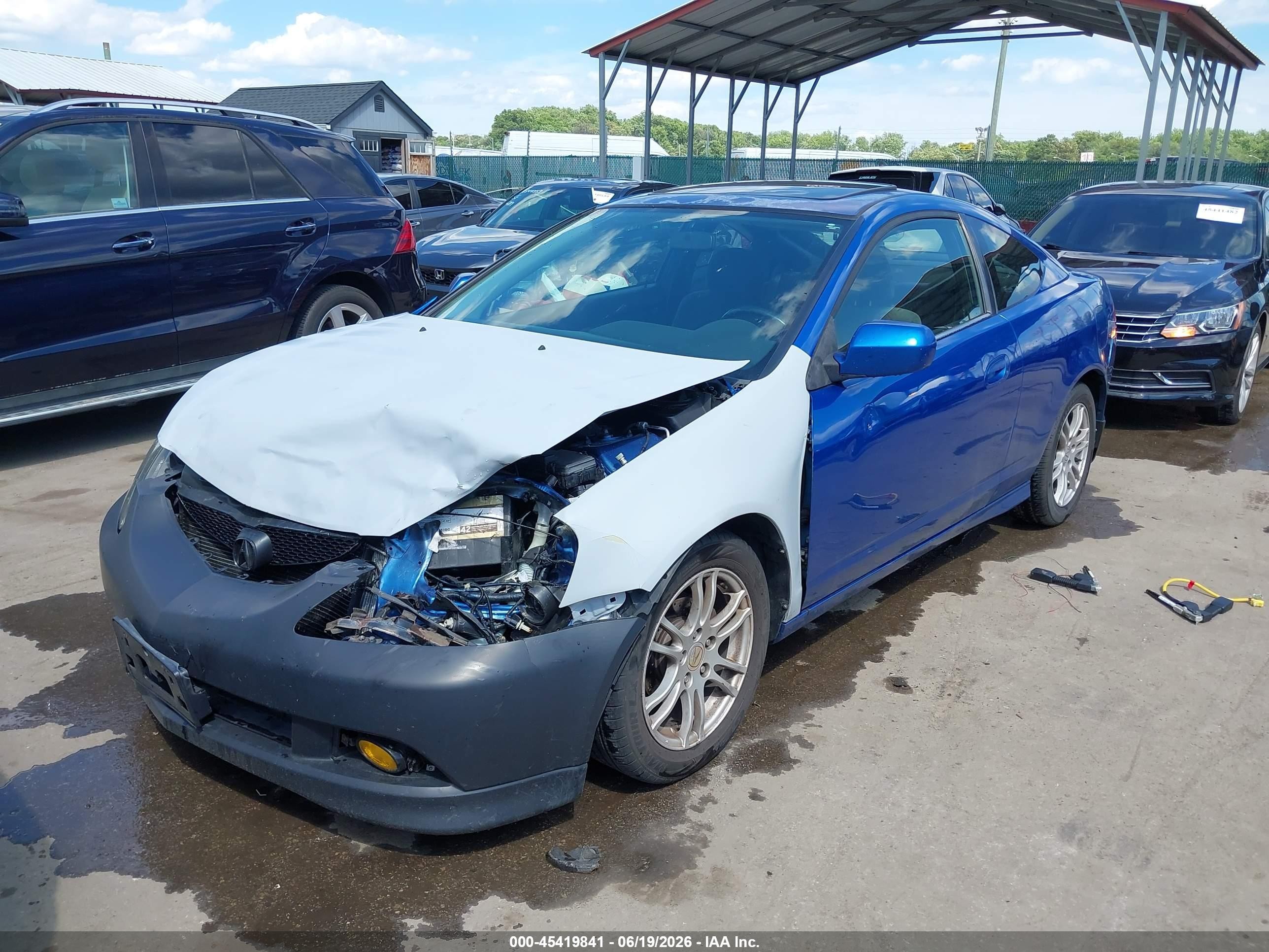 2006 Acura Rsx   Blue vin: JH4DC54816S016791