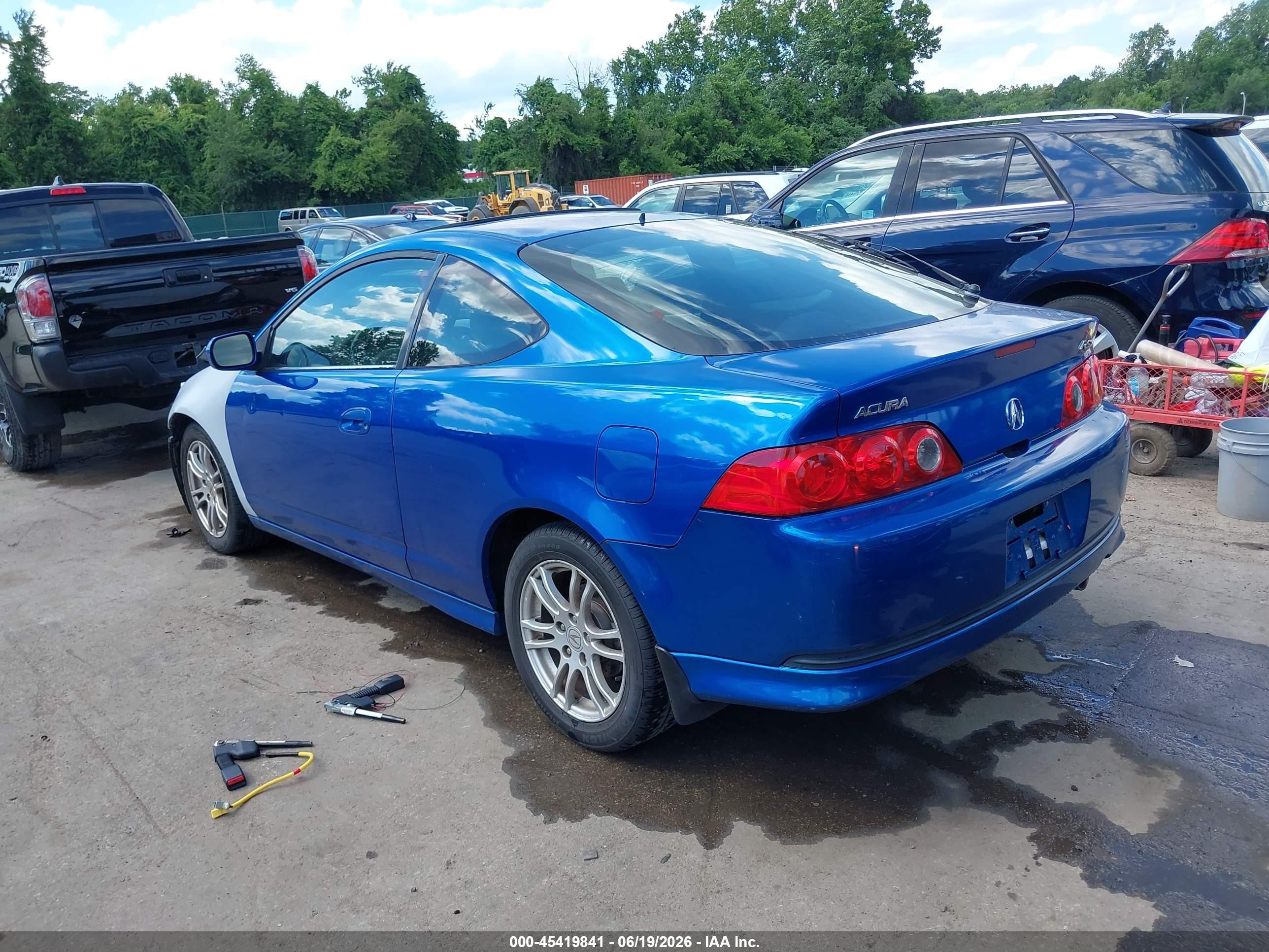 2006 Acura Rsx   Blue vin: JH4DC54816S016791