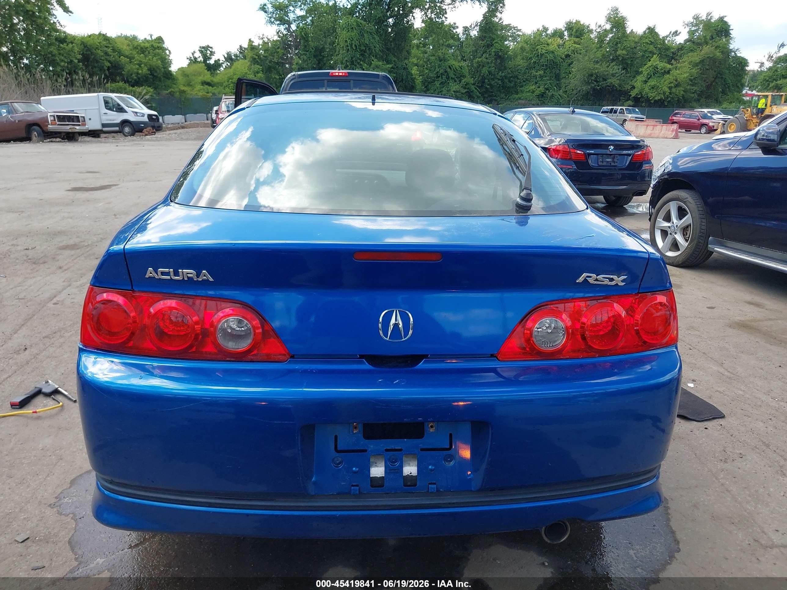 2006 Acura Rsx   Blue vin: JH4DC54816S016791