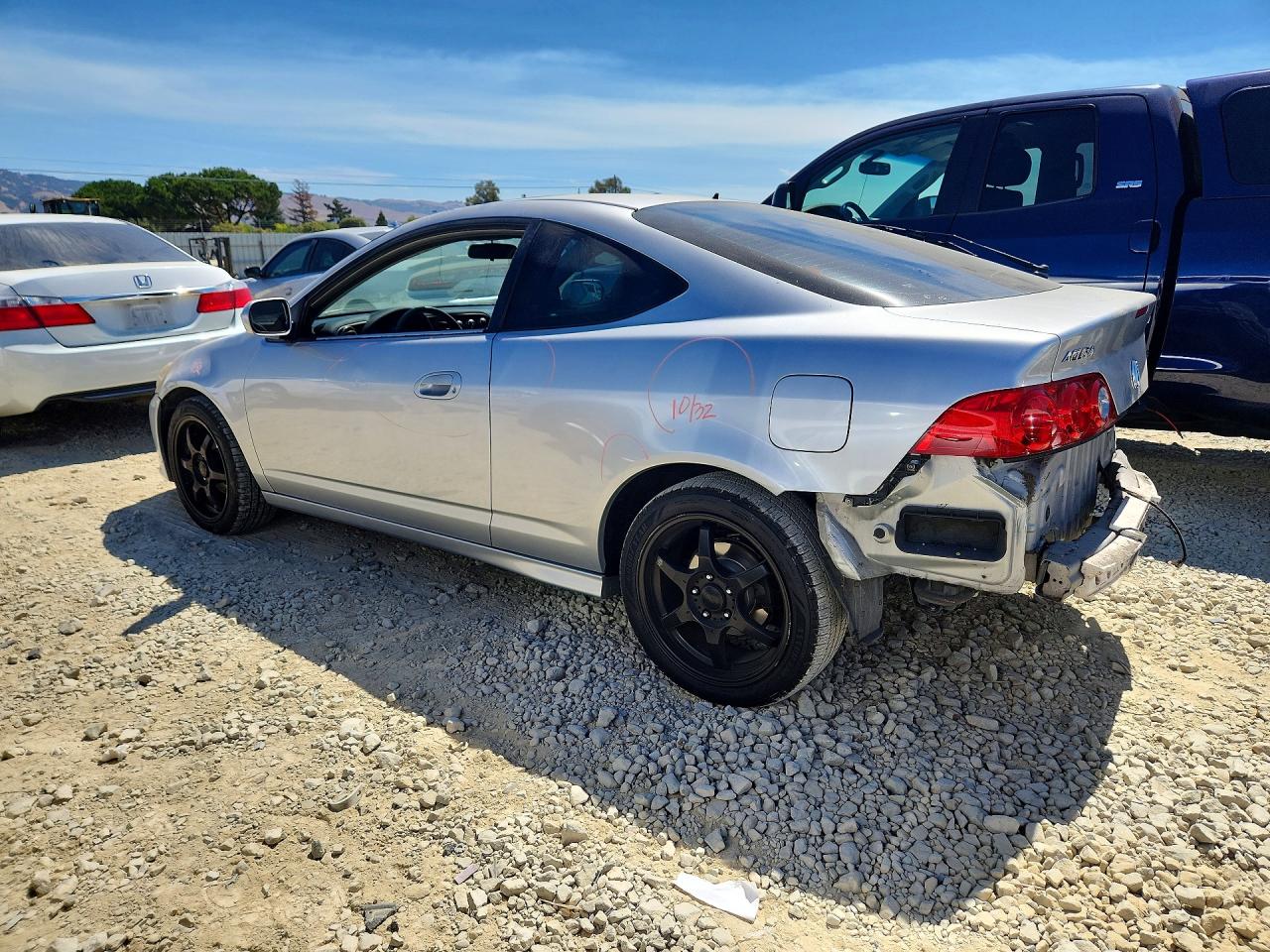 2006 Acura Rsx Silver vin: JH4DC54816S020727