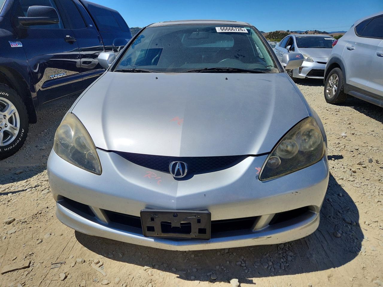 2006 Acura Rsx Silver vin: JH4DC54816S020727