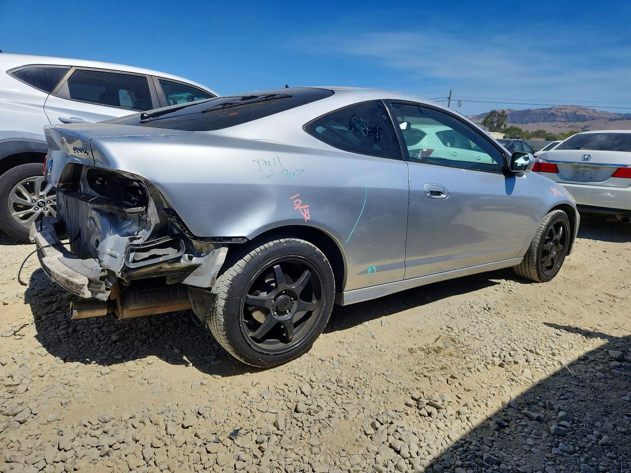 2006 Acura Rsx Silver vin: JH4DC54816S020727