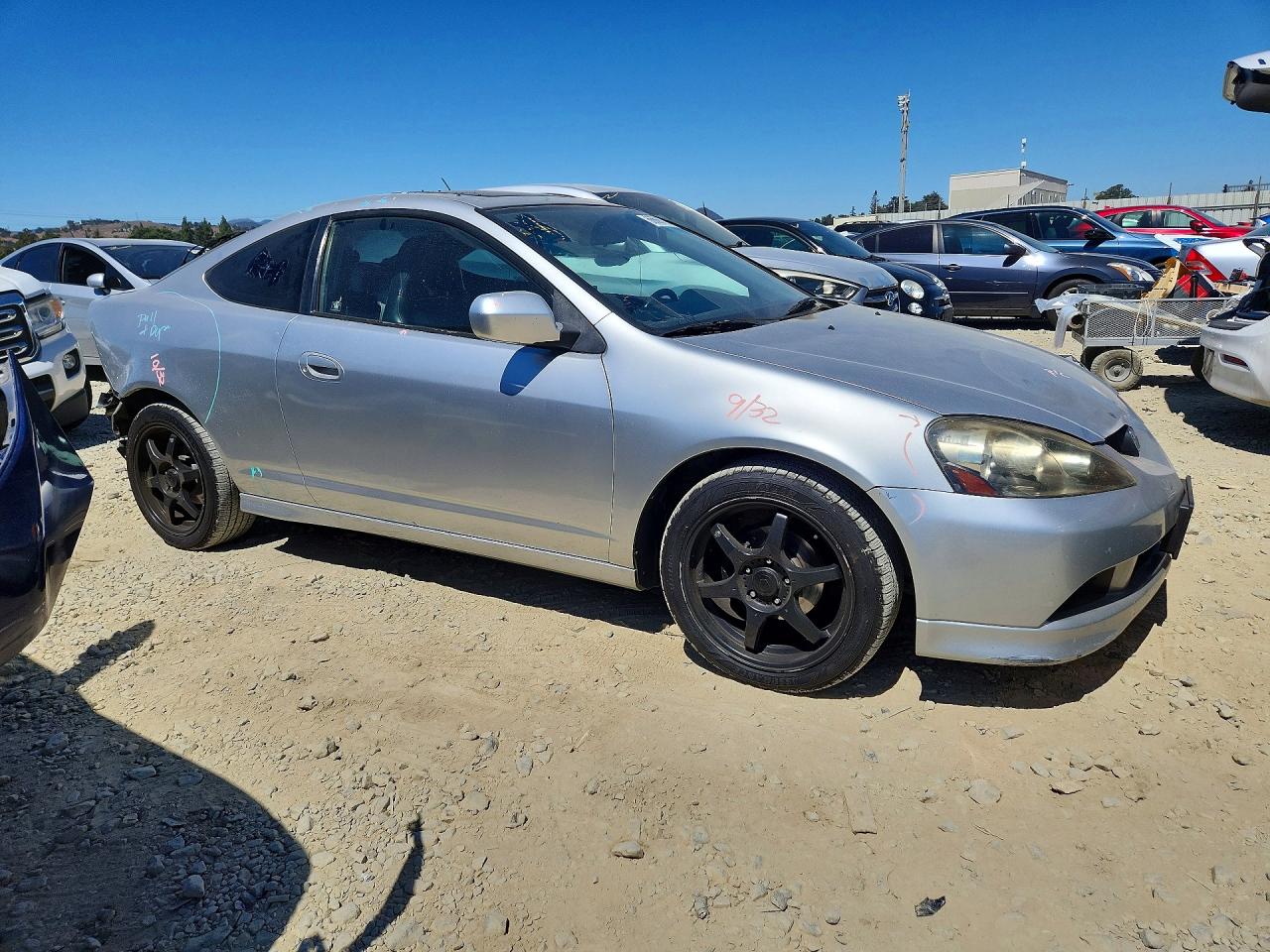2006 Acura Rsx Silver vin: JH4DC54816S020727