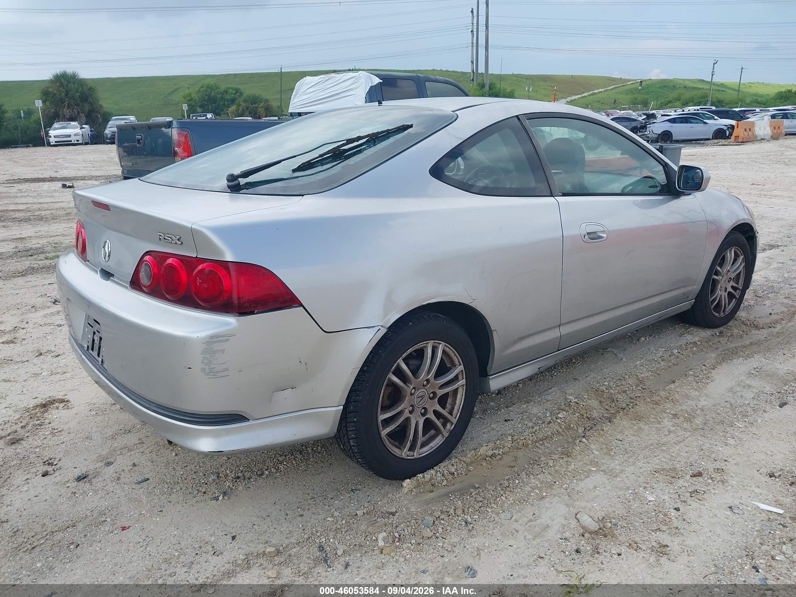 2006 Acura Rsx Silver vin: JH4DC54816S020825