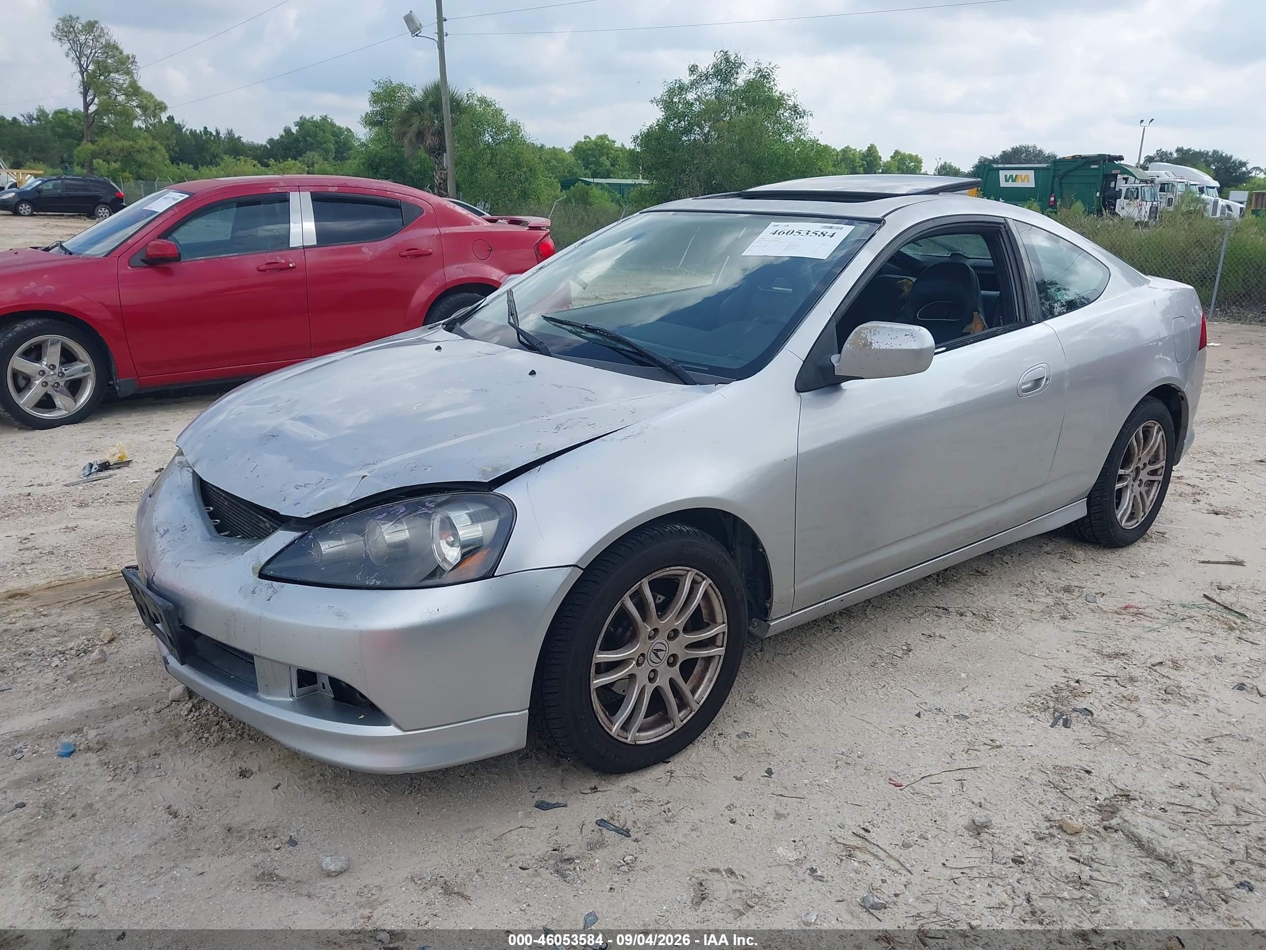 2006 Acura Rsx Silver vin: JH4DC54816S020825