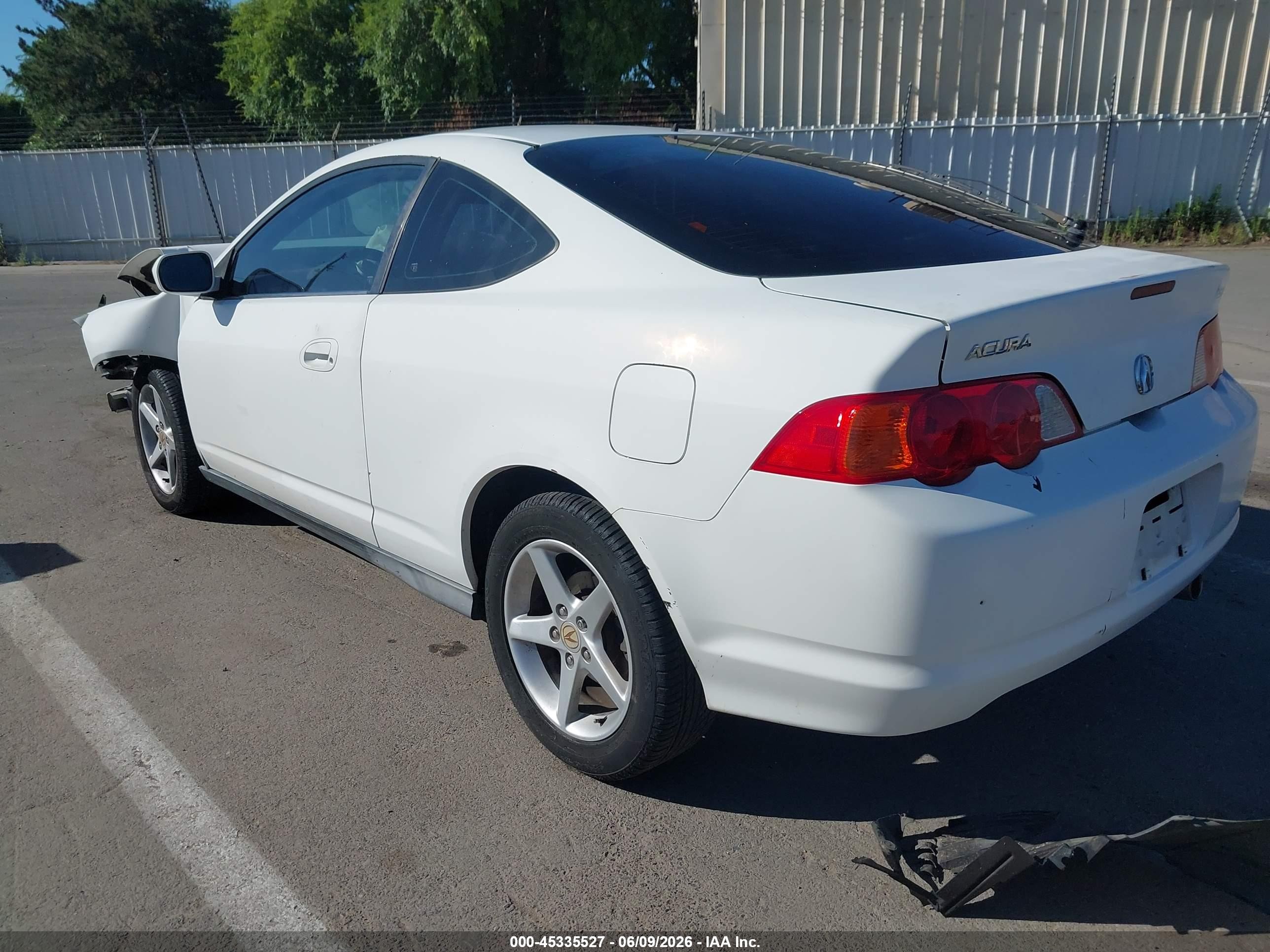 2002 Acura Rsx   White vin: JH4DC54822C035368