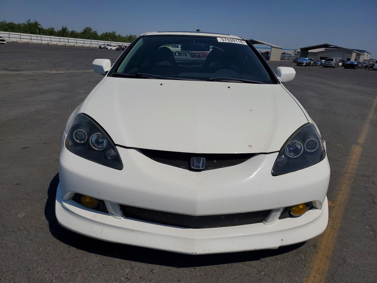 2004 Acura Rsx White vin: JH4DC54824S004078
