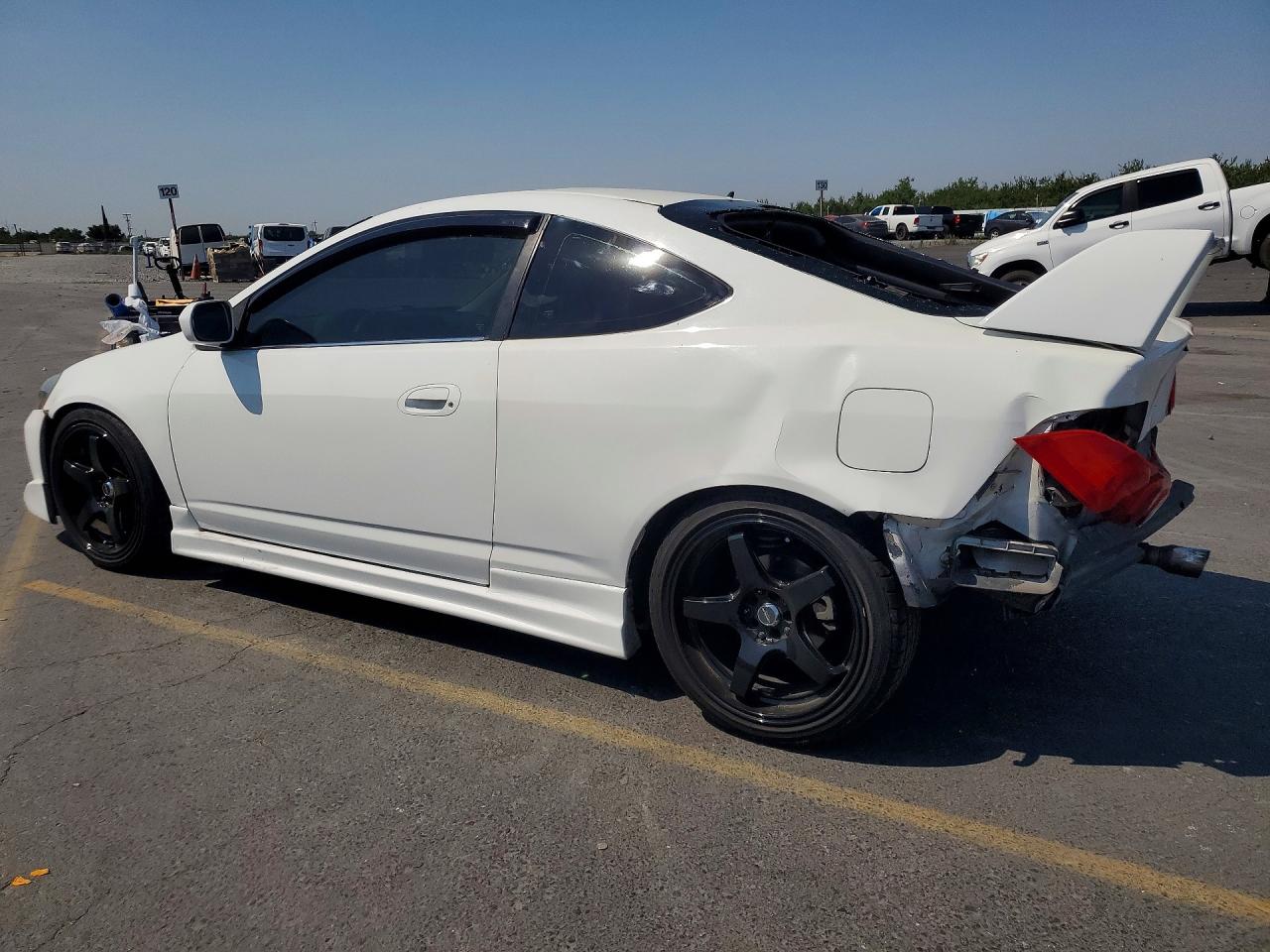 2004 Acura Rsx White vin: JH4DC54824S004078