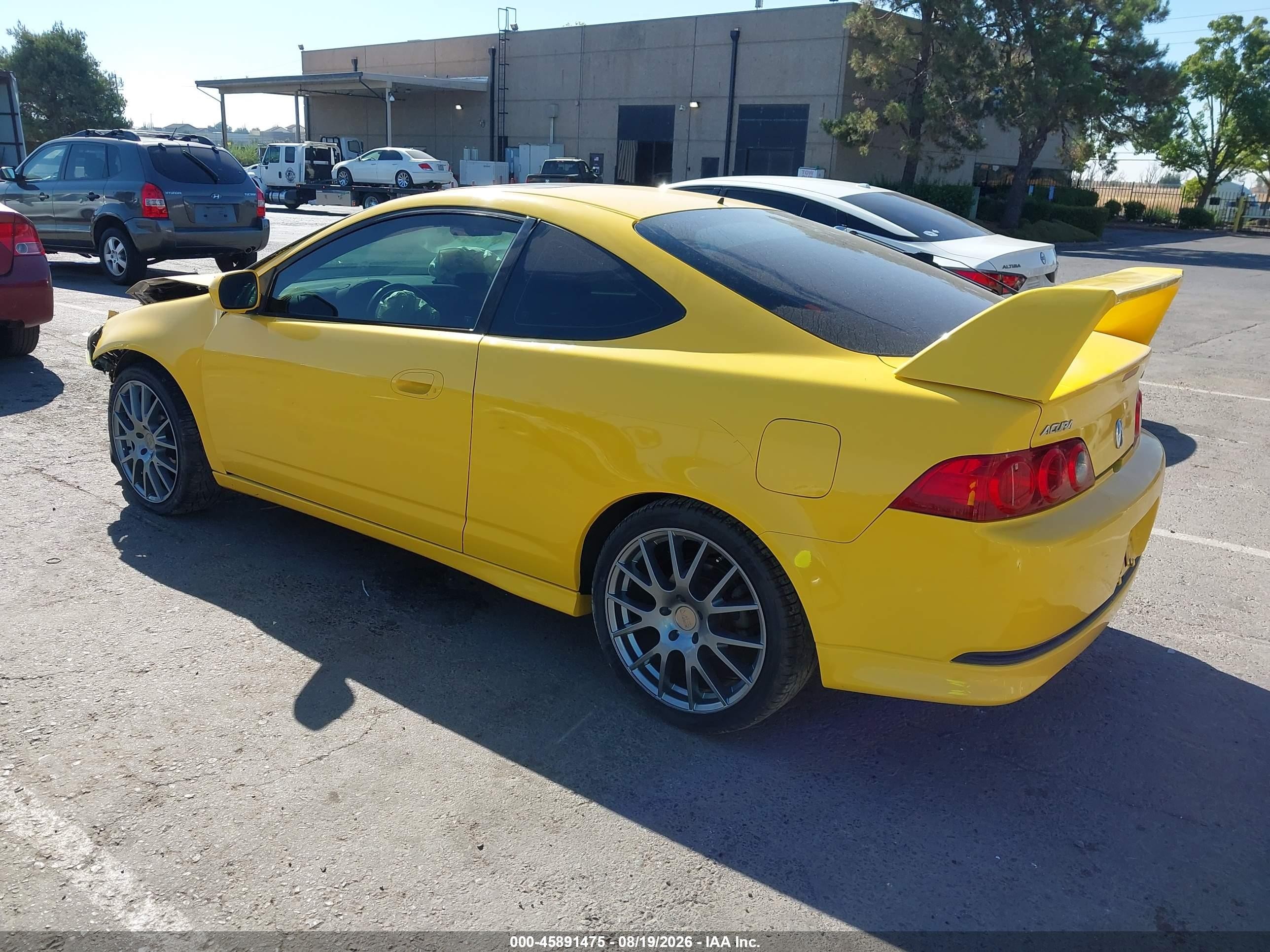 2006 Acura Rsx   Yellow vin: JH4DC54826S015035