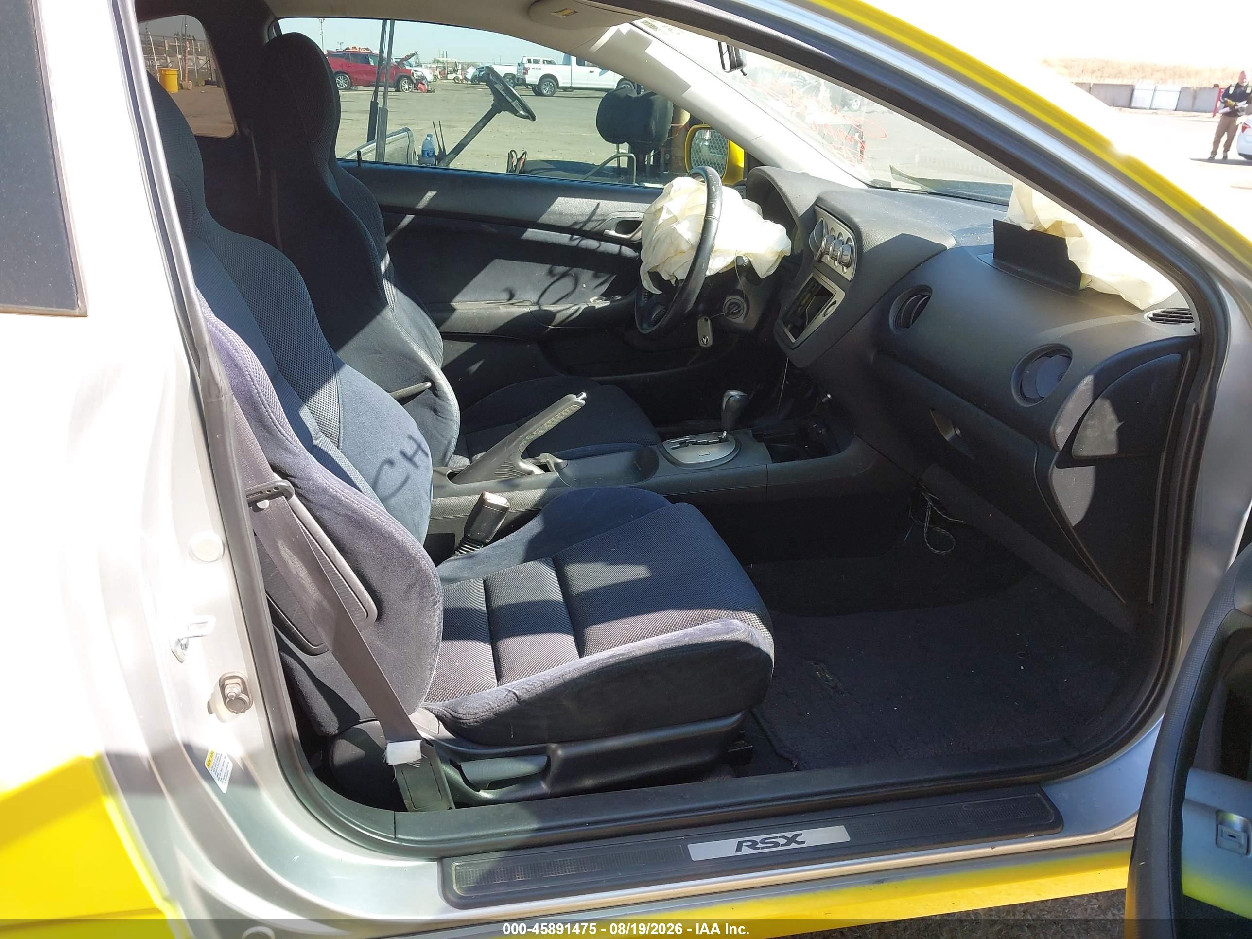 2006 Acura Rsx   Yellow vin: JH4DC54826S015035