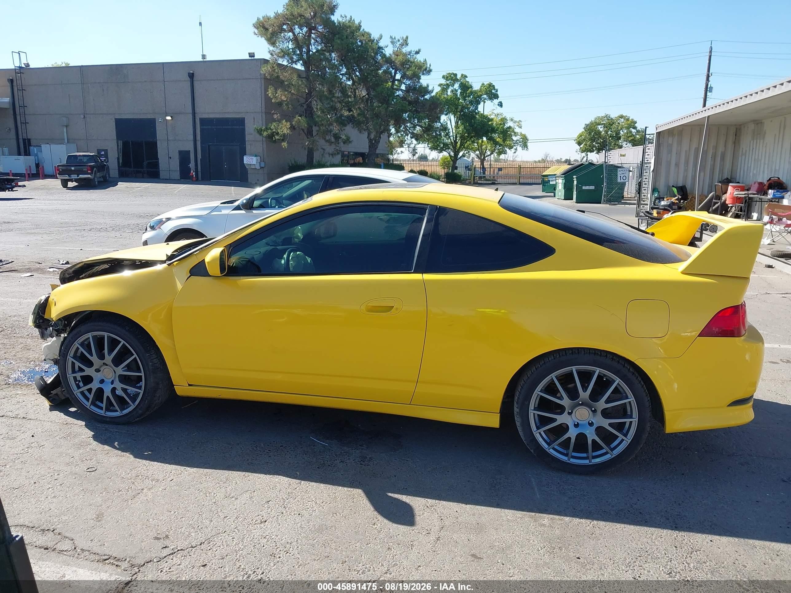 2006 Acura Rsx   Yellow vin: JH4DC54826S015035
