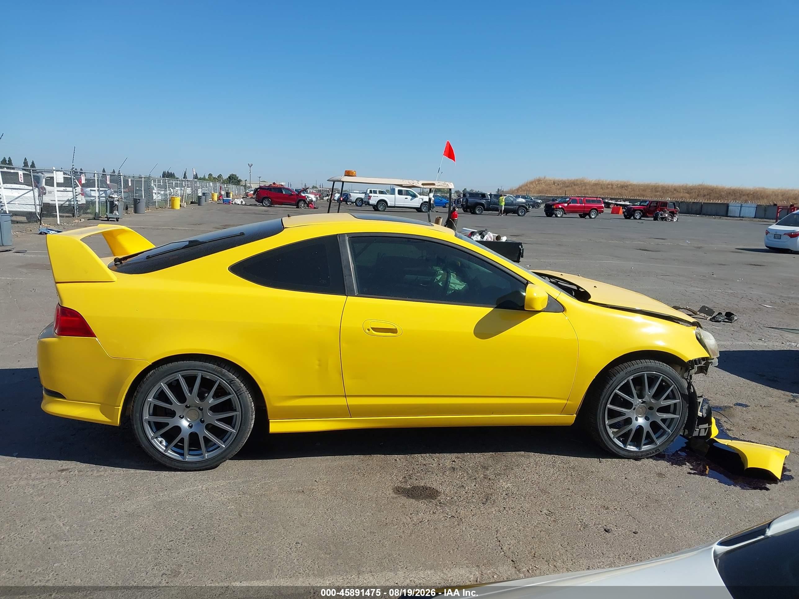 2006 Acura Rsx   Yellow vin: JH4DC54826S015035