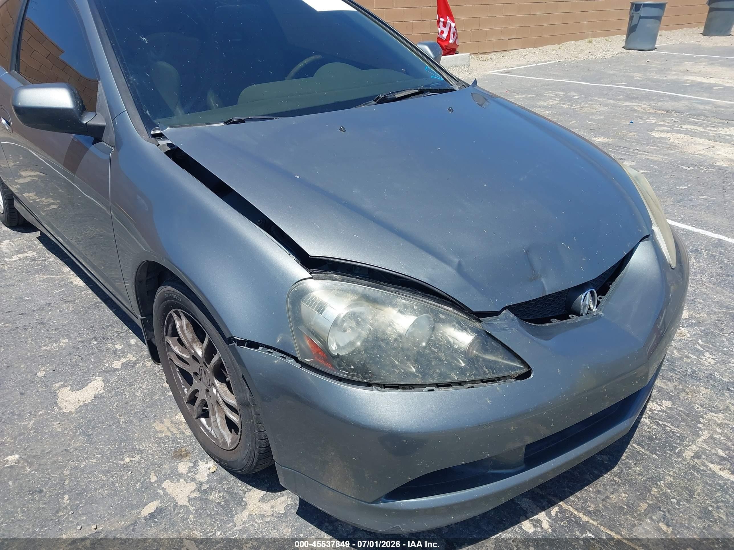 2006 Acura Rsx   Gray vin: JH4DC54826S019764