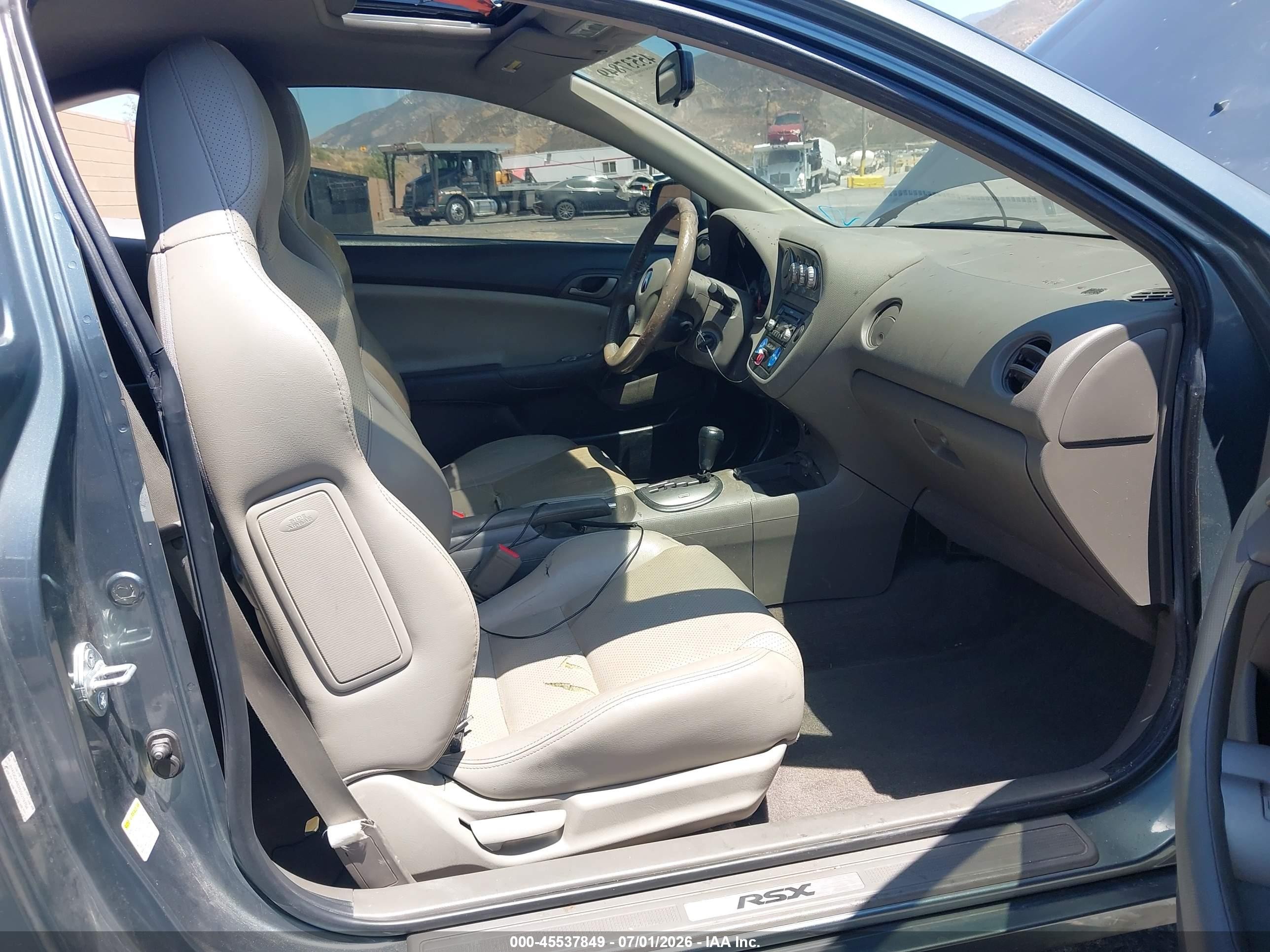 2006 Acura Rsx   Gray vin: JH4DC54826S019764