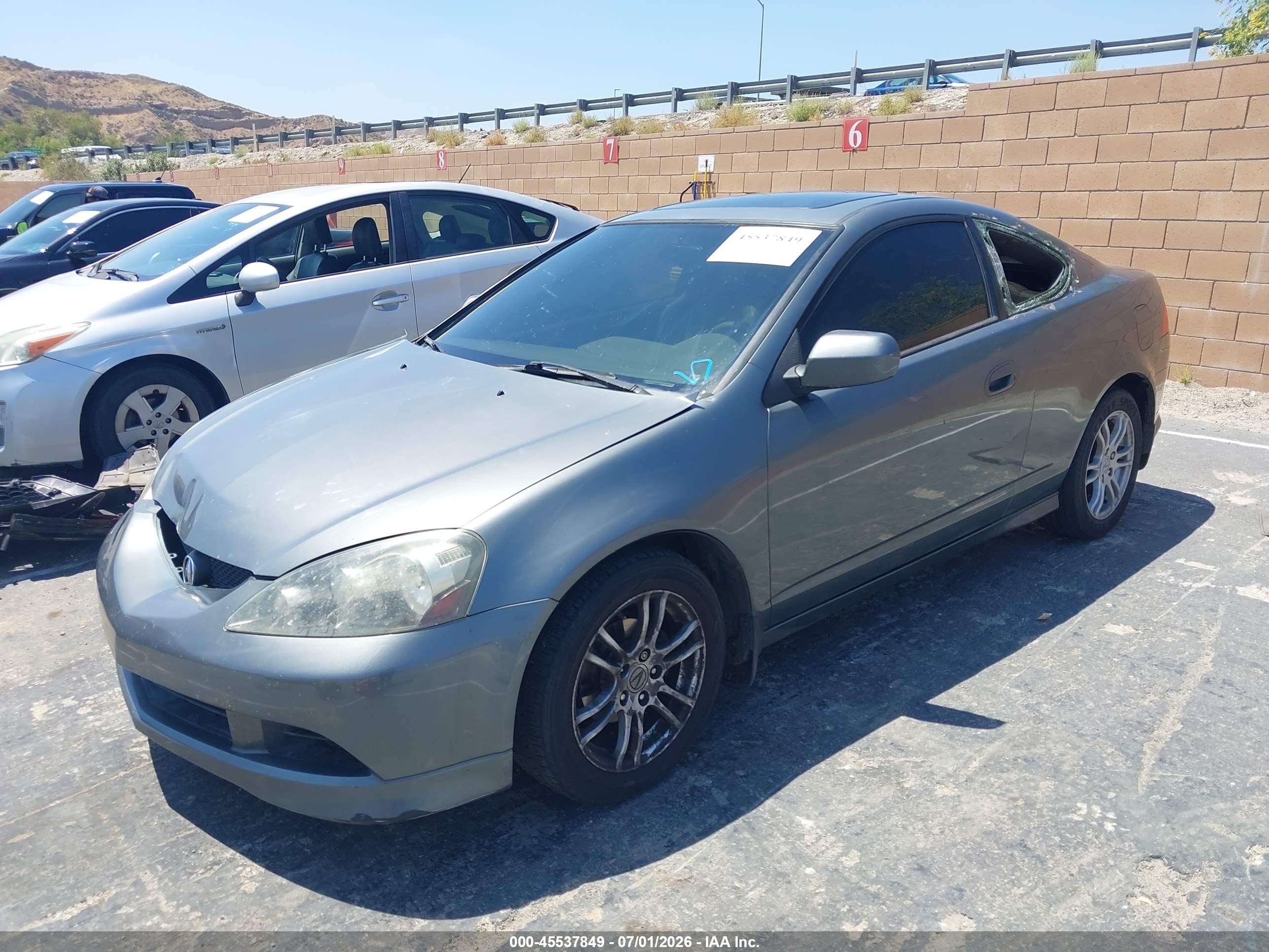 2006 Acura Rsx   Gray vin: JH4DC54826S019764