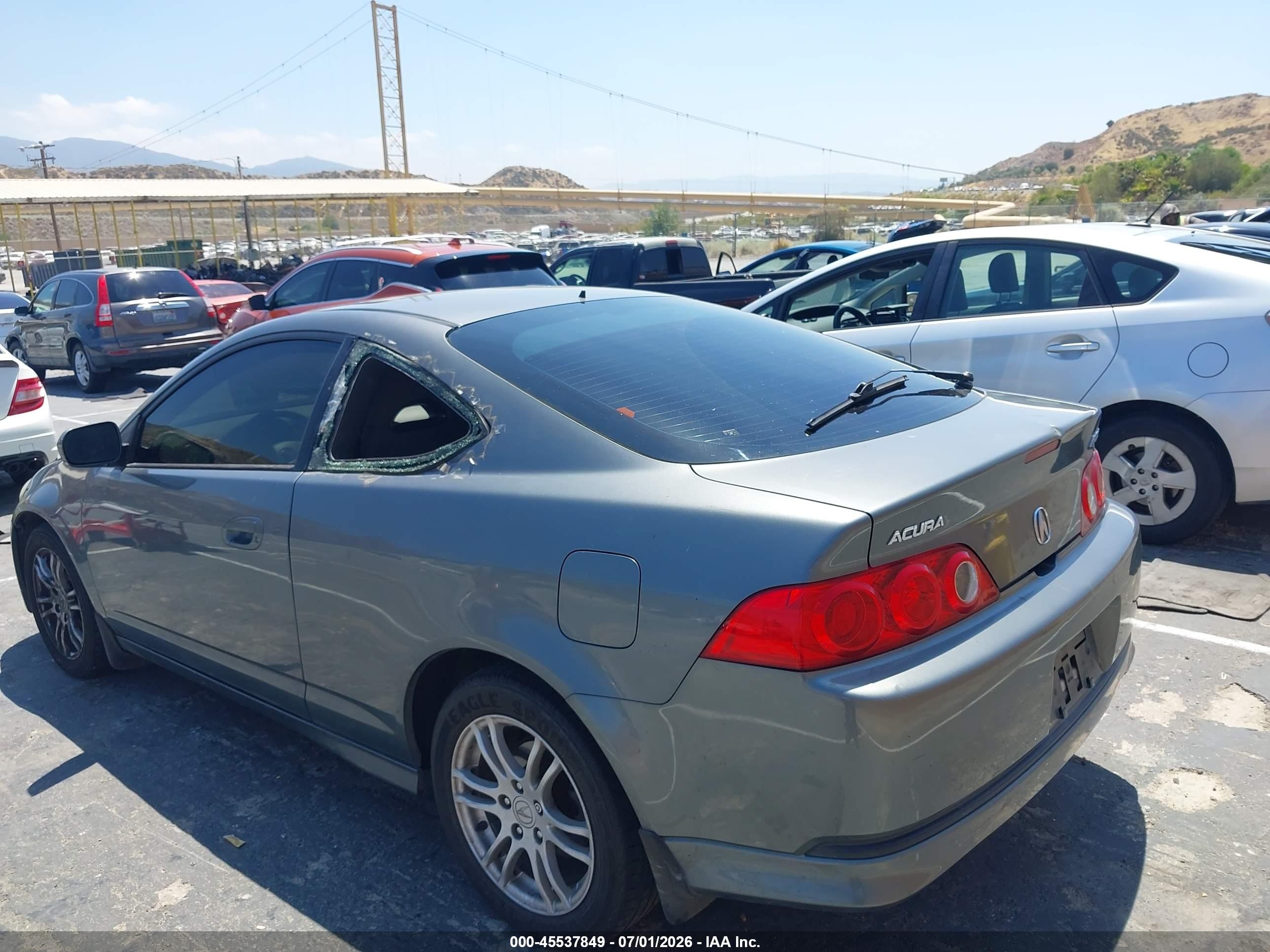 2006 Acura Rsx   Gray vin: JH4DC54826S019764