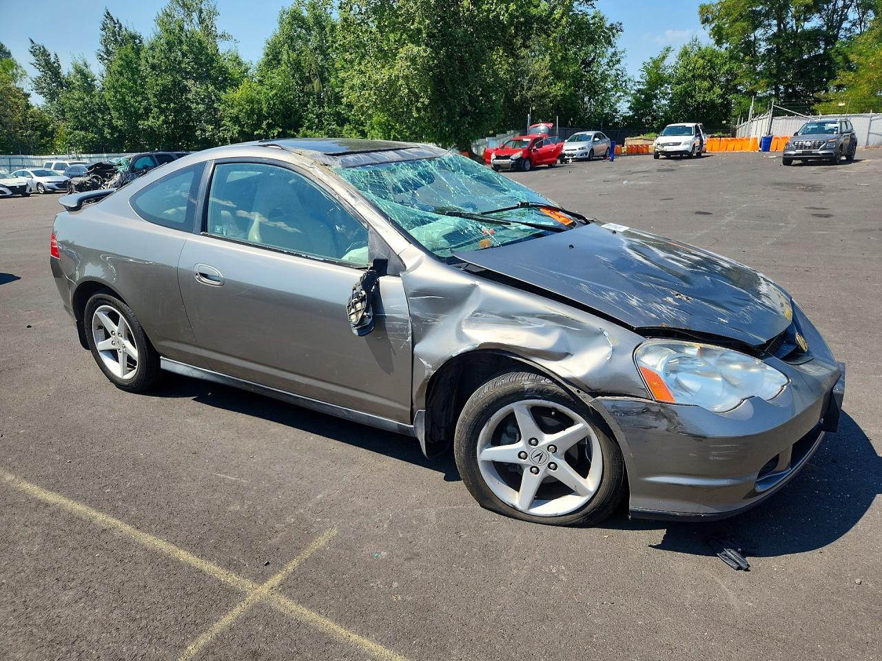 2002 Acura Rsx Gray vin: JH4DC54832C006137