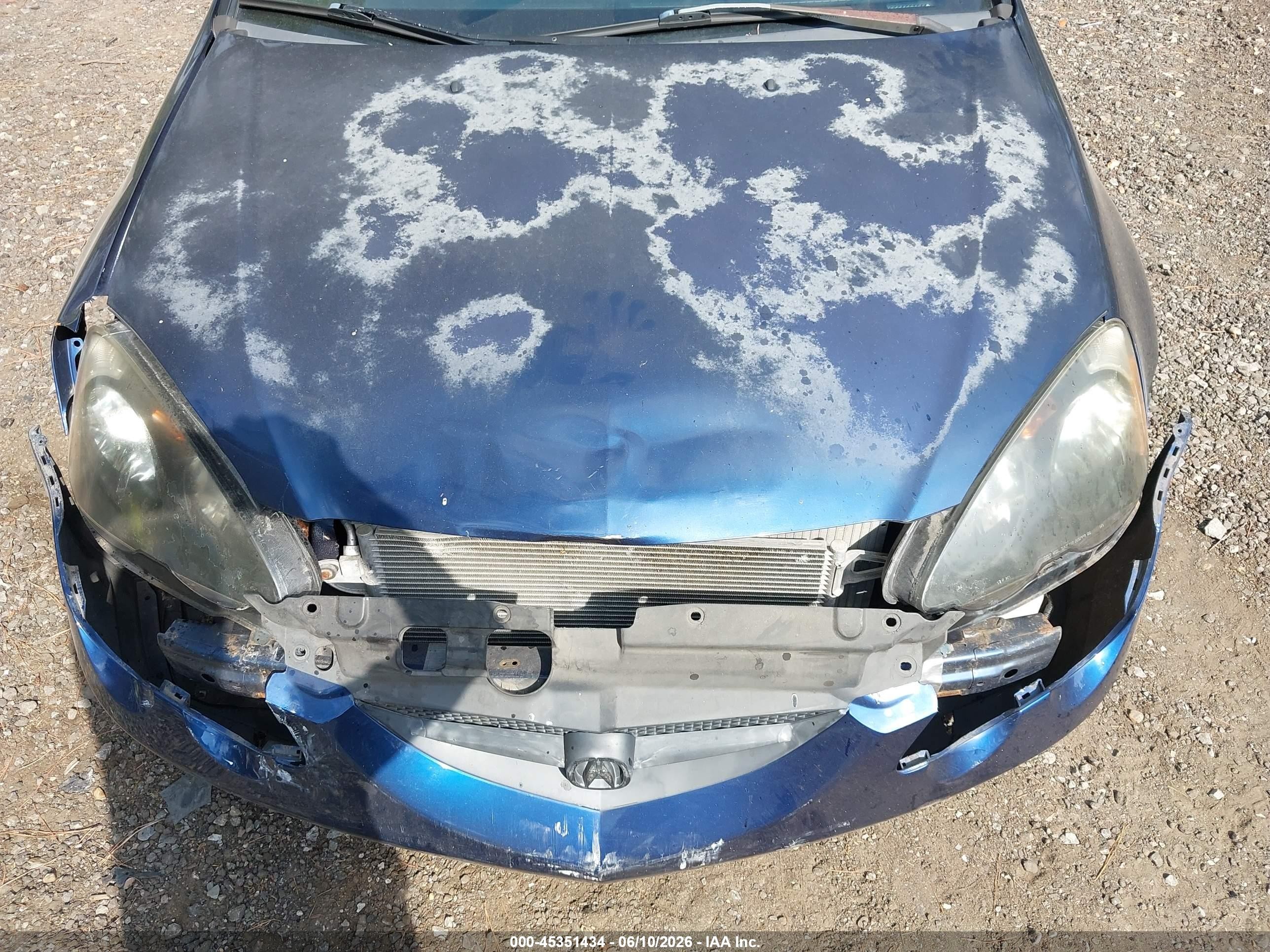 2003 Acura Rsx   Синий vin: JH4DC54833C004874