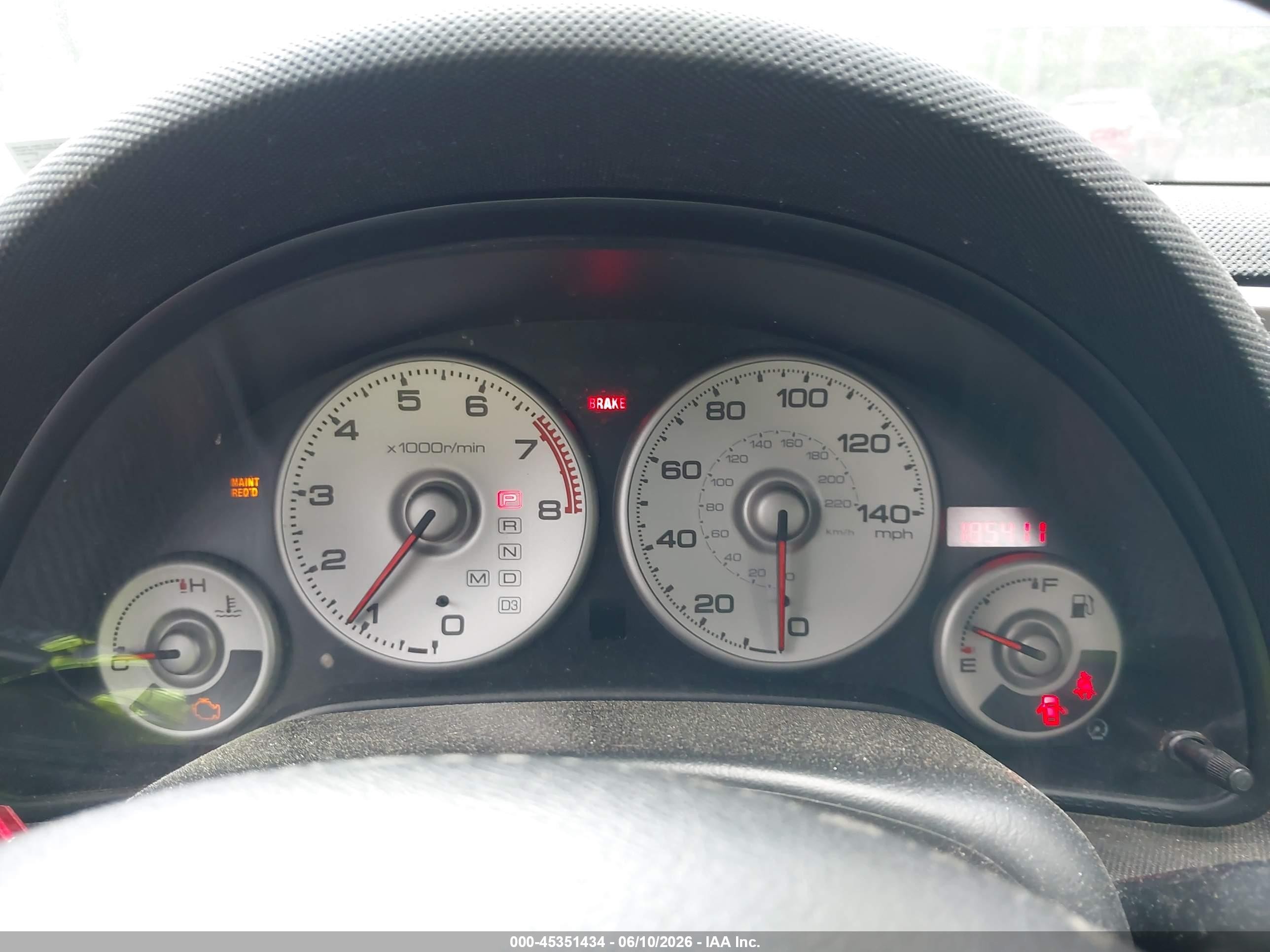 2003 Acura Rsx   Синий vin: JH4DC54833C004874