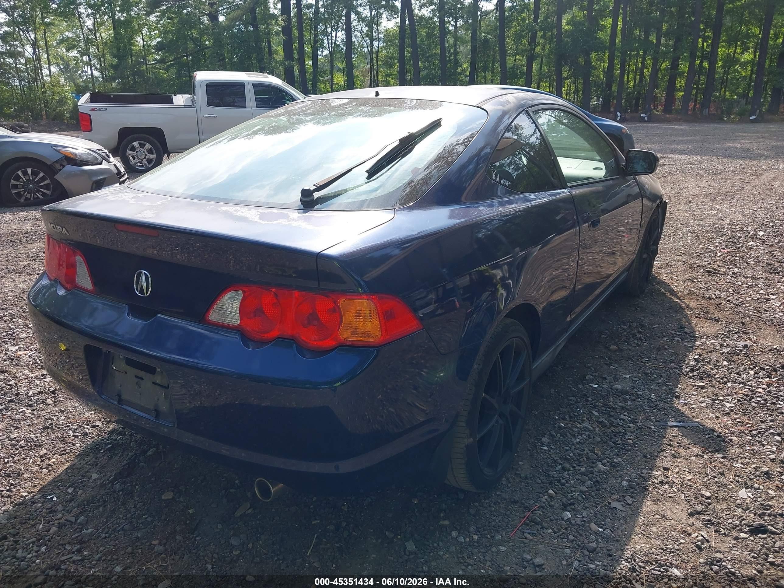 2003 Acura Rsx   Синий vin: JH4DC54833C004874