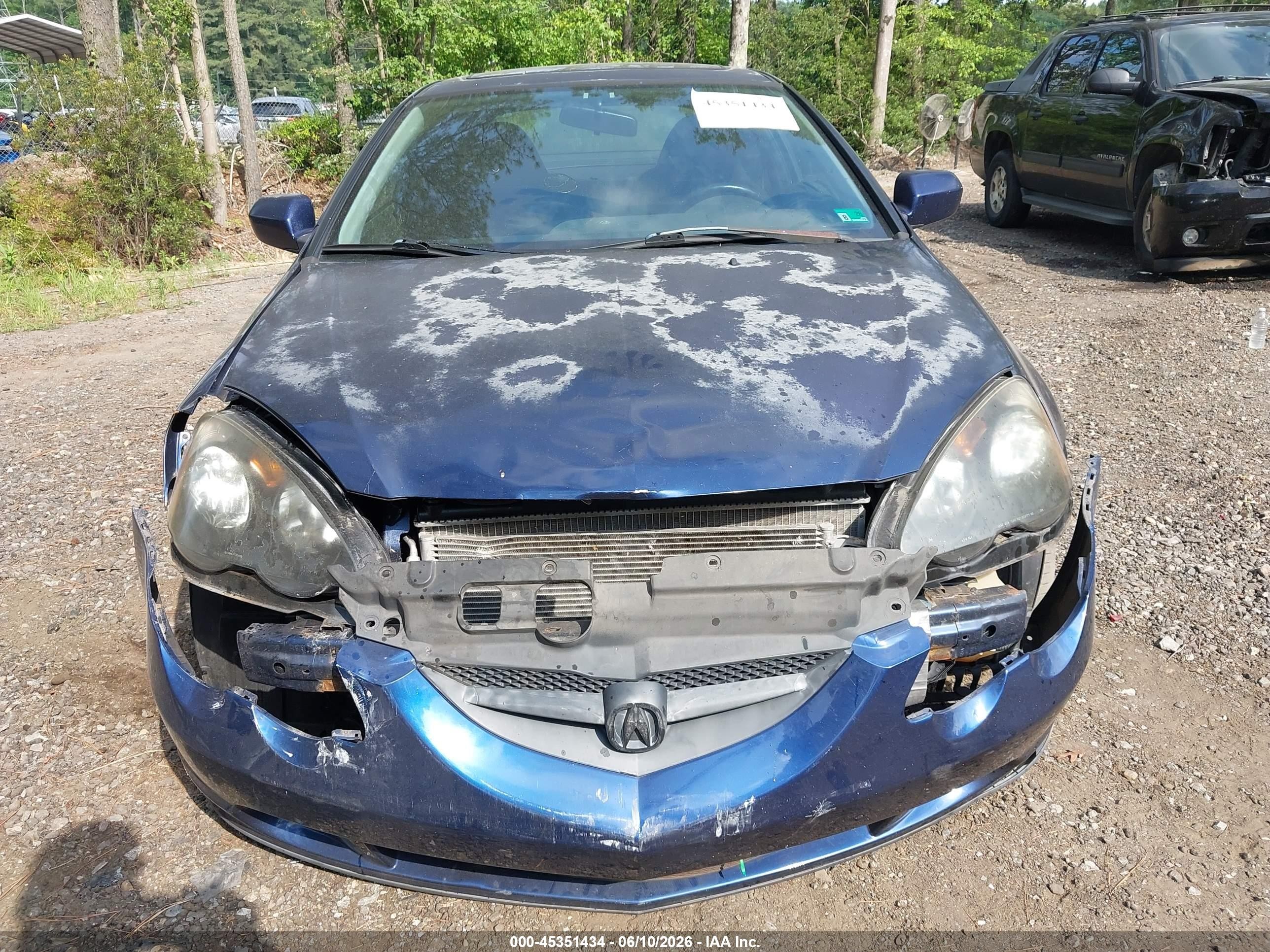 2003 Acura Rsx   Синий vin: JH4DC54833C004874