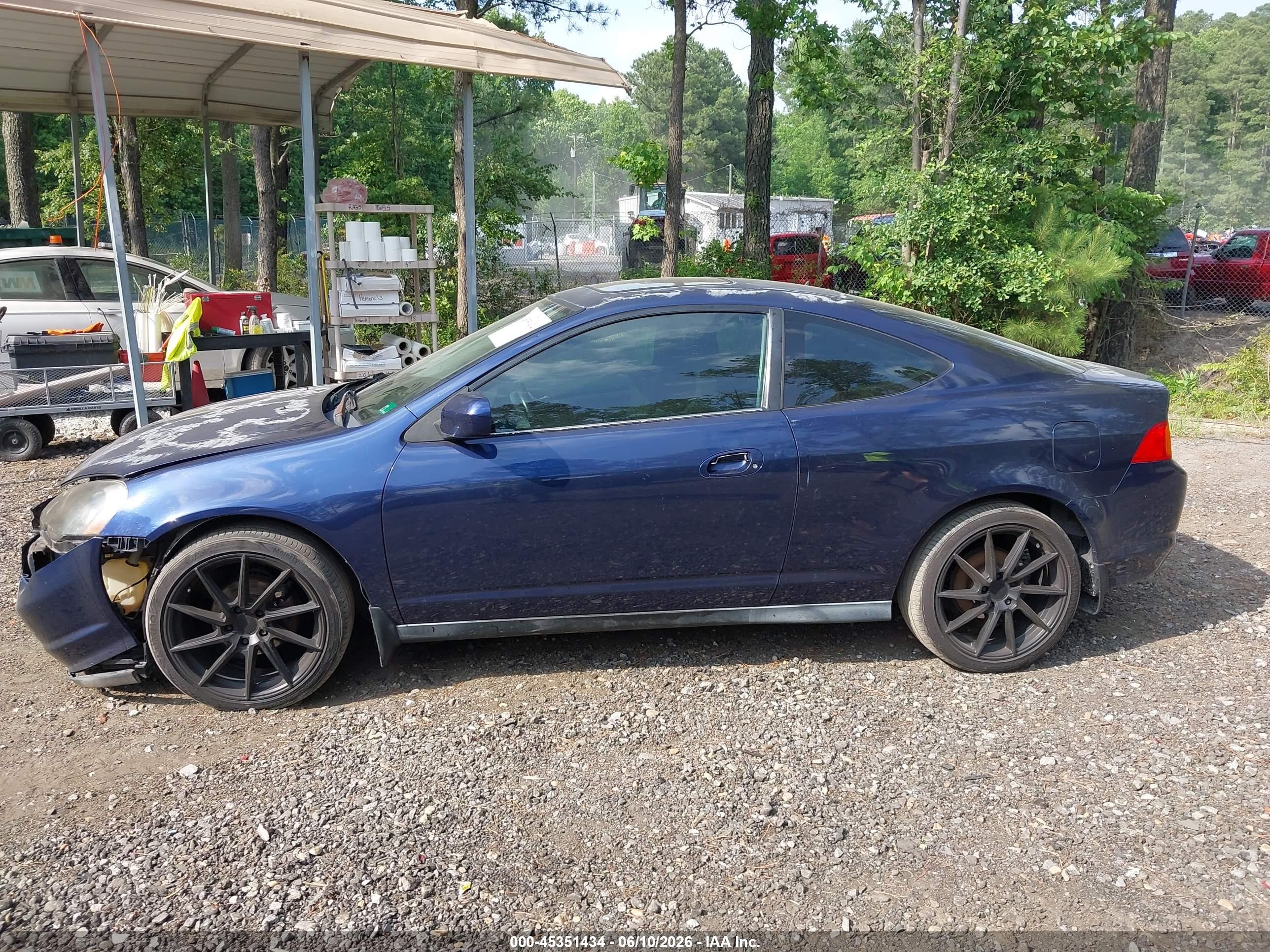 2003 Acura Rsx   Синий vin: JH4DC54833C004874