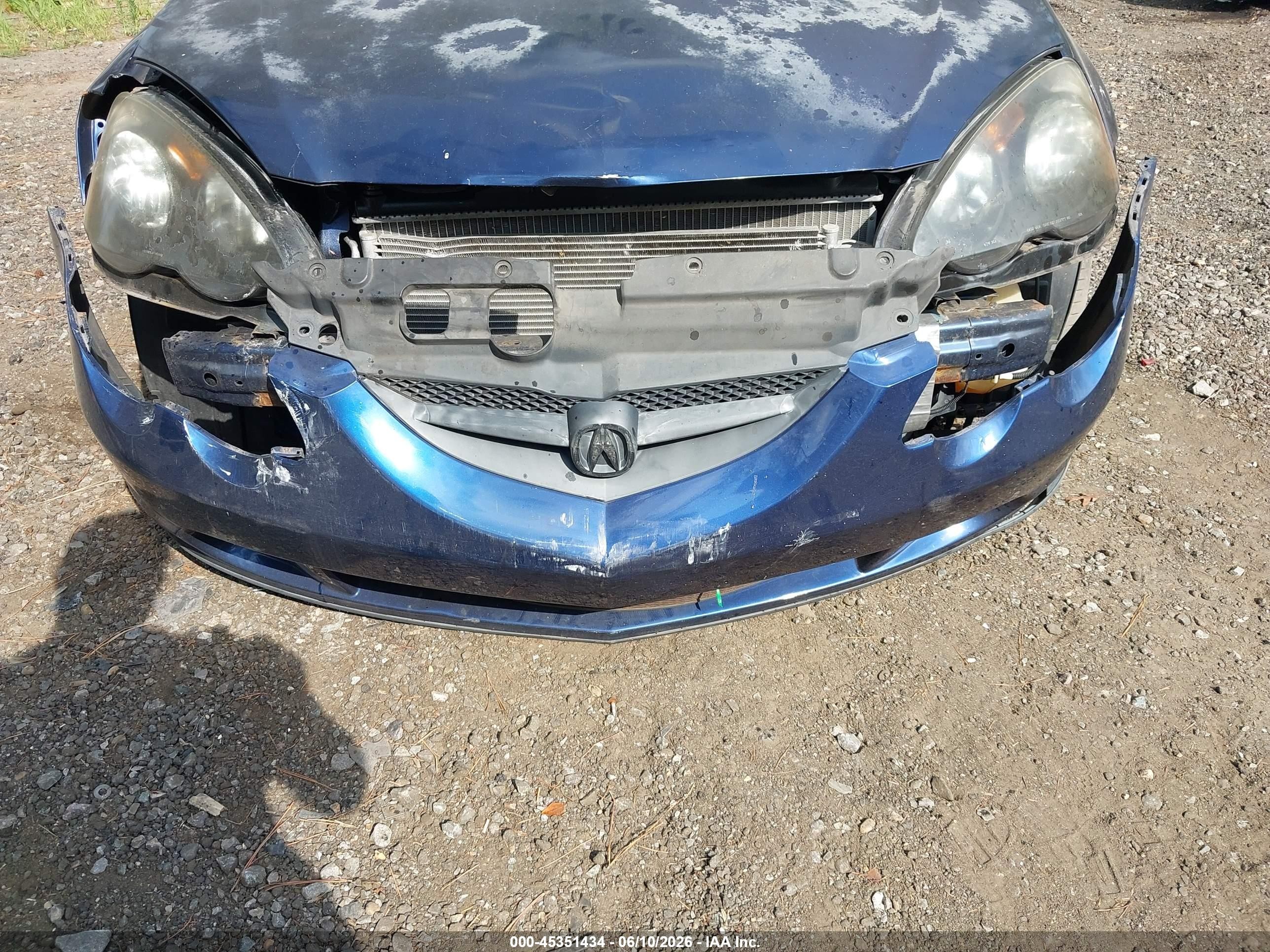 2003 Acura Rsx   Синий vin: JH4DC54833C004874