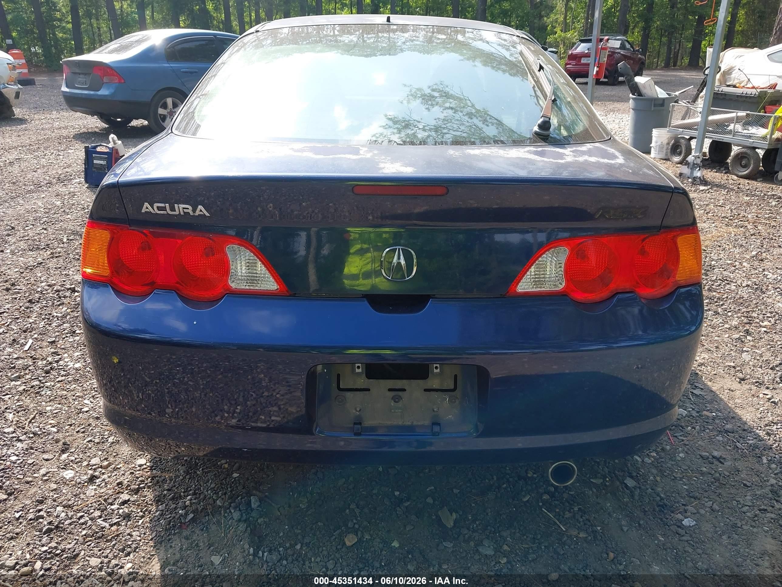 2003 Acura Rsx   Синий vin: JH4DC54833C004874