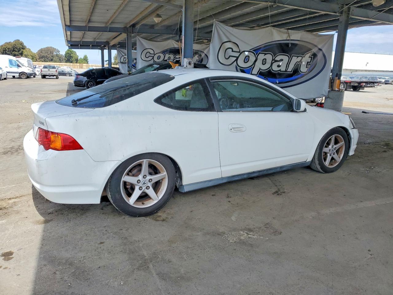2004 Acura Rsx White vin: JH4DC54834S008530