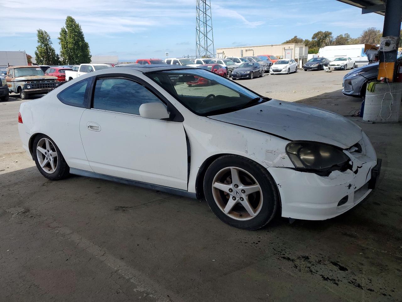 2004 Acura Rsx White vin: JH4DC54834S008530