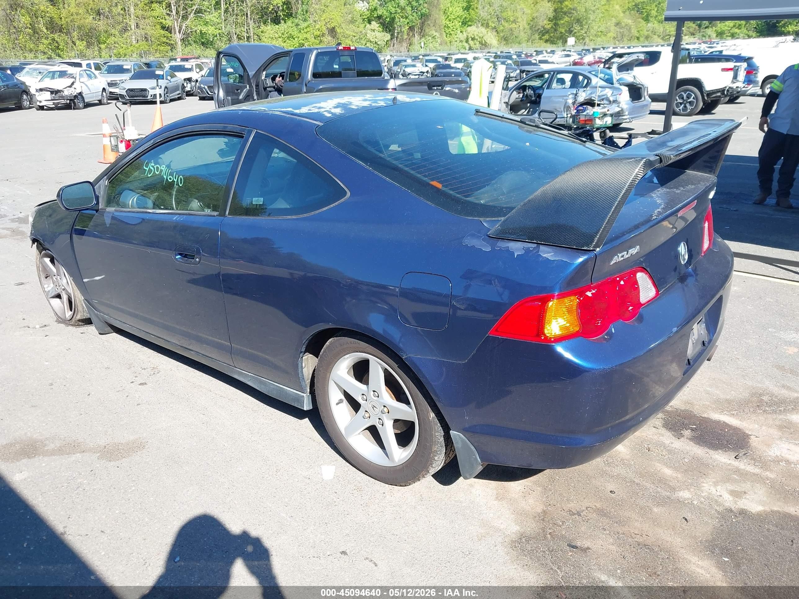 2004 Acura Rsx   Blue vin: JH4DC54834S014506