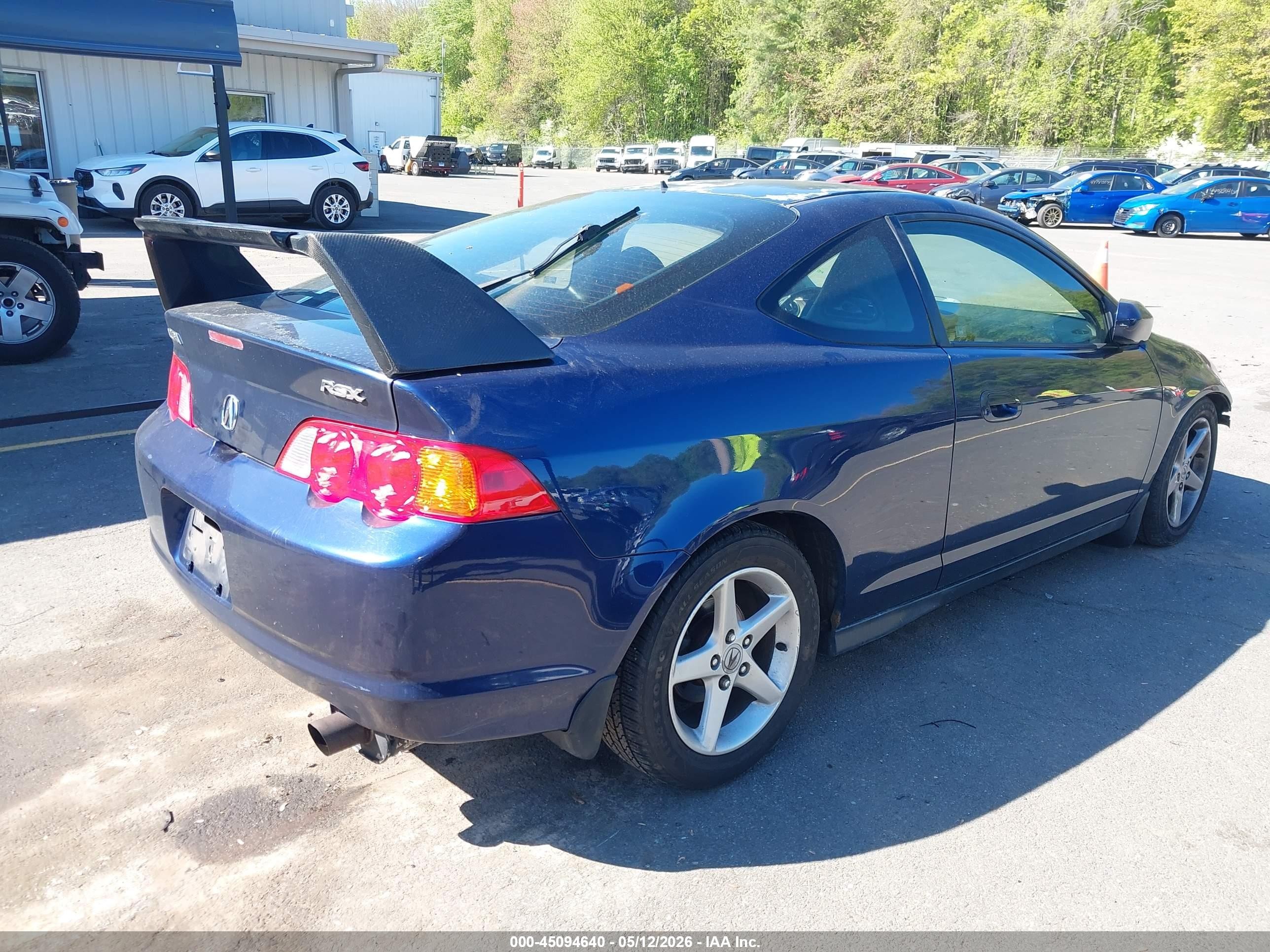 2004 Acura Rsx   Blue vin: JH4DC54834S014506