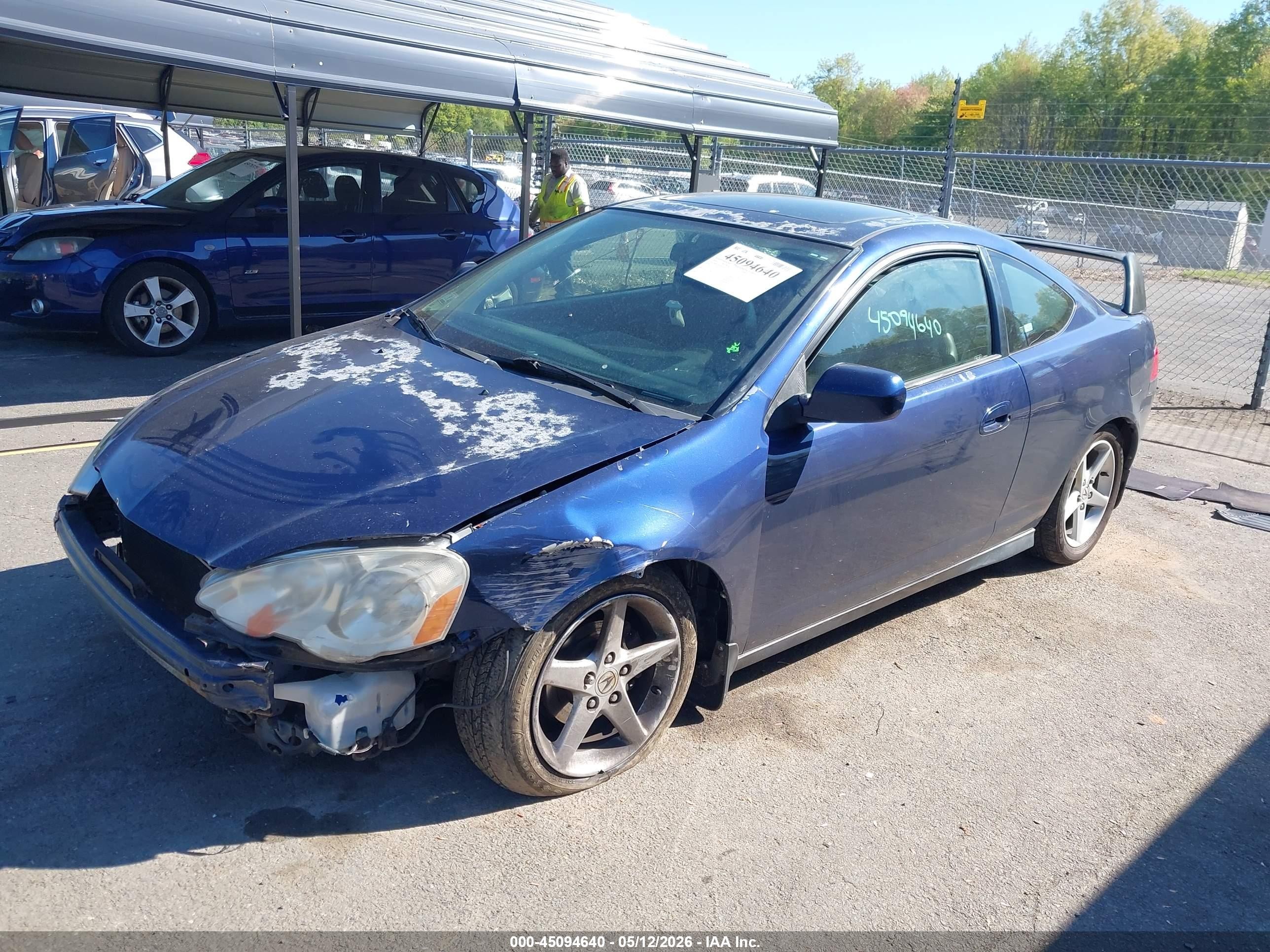 2004 Acura Rsx   Blue vin: JH4DC54834S014506
