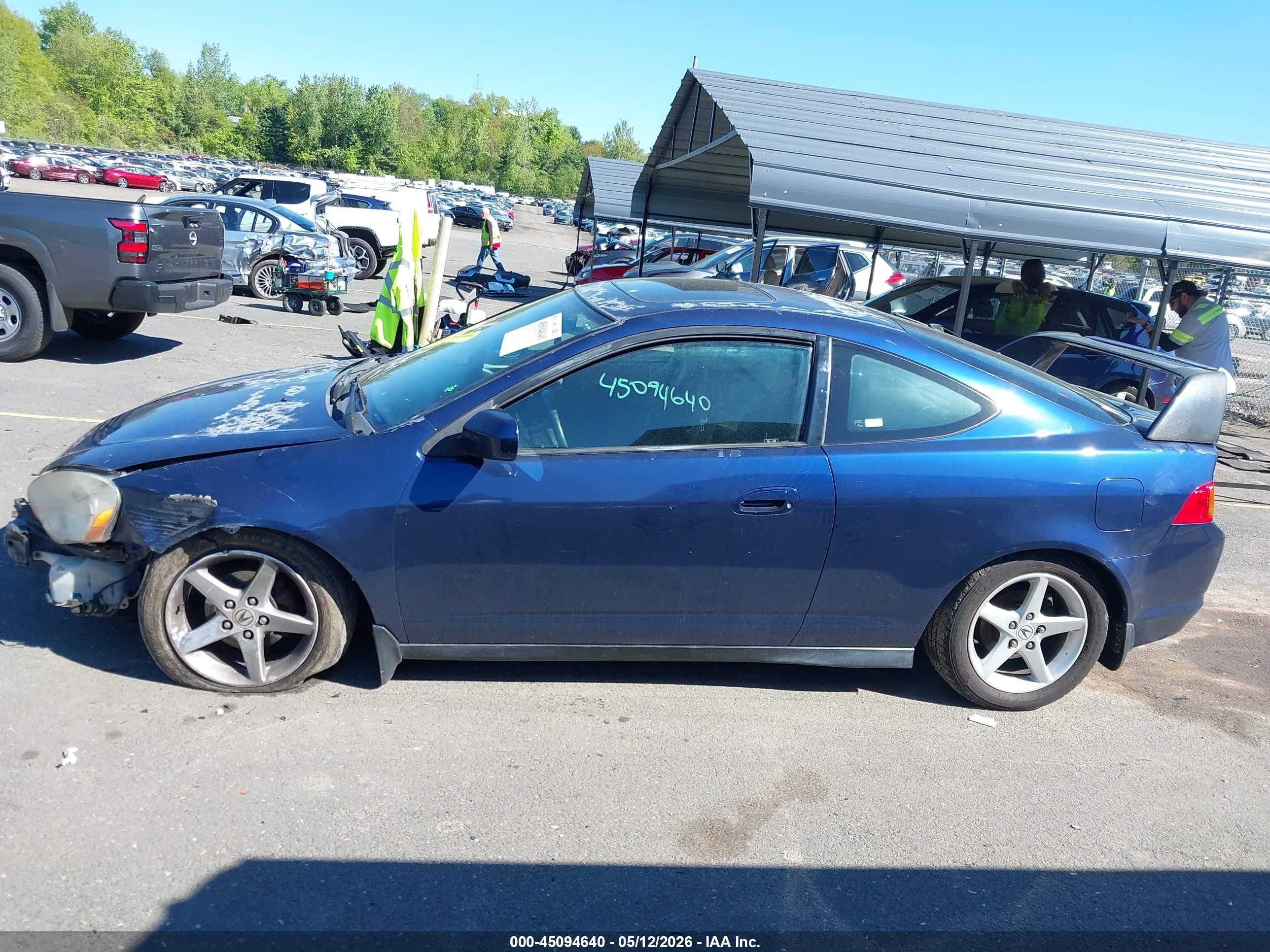 2004 Acura Rsx   Blue vin: JH4DC54834S014506
