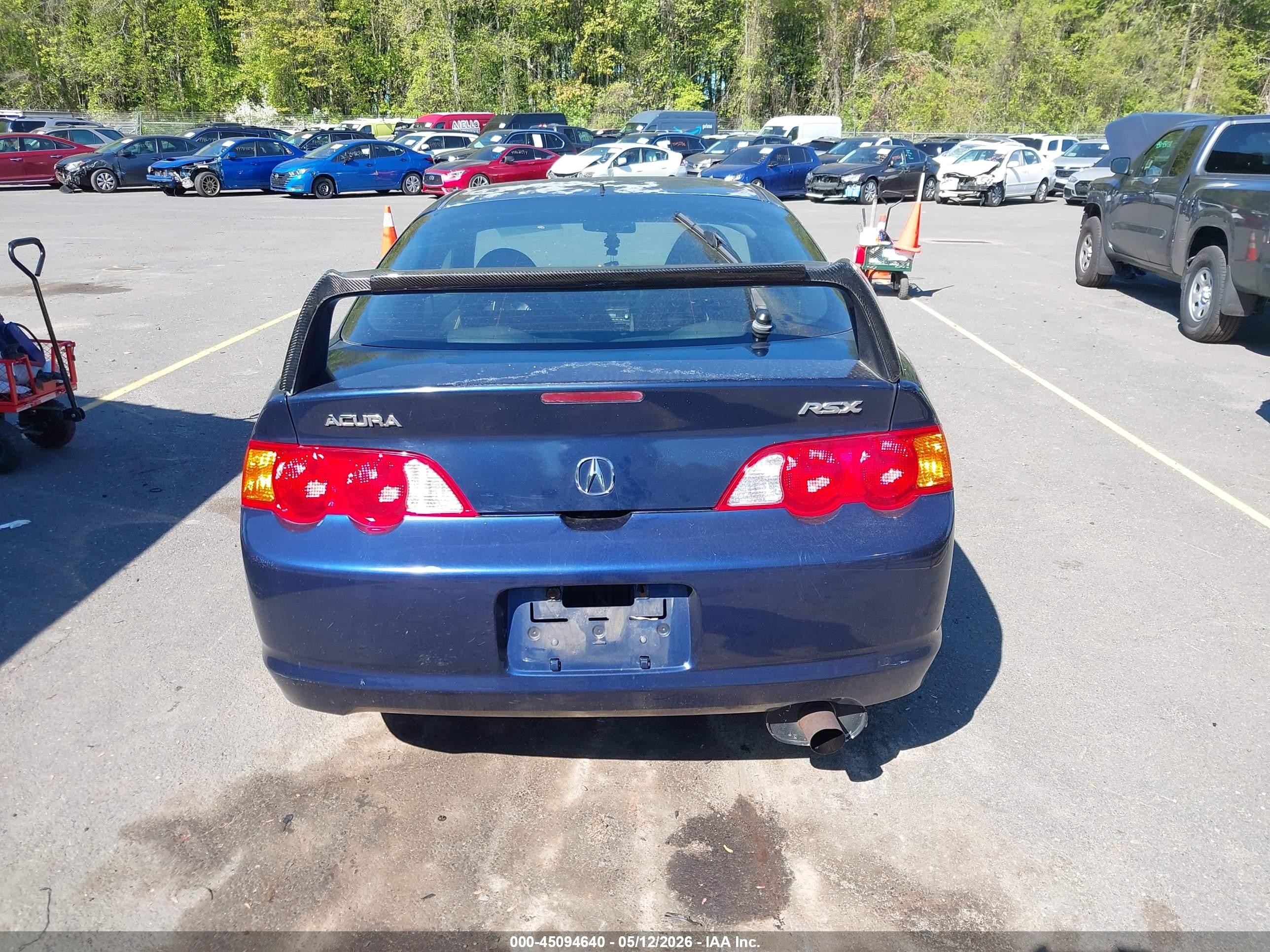2004 Acura Rsx   Blue vin: JH4DC54834S014506