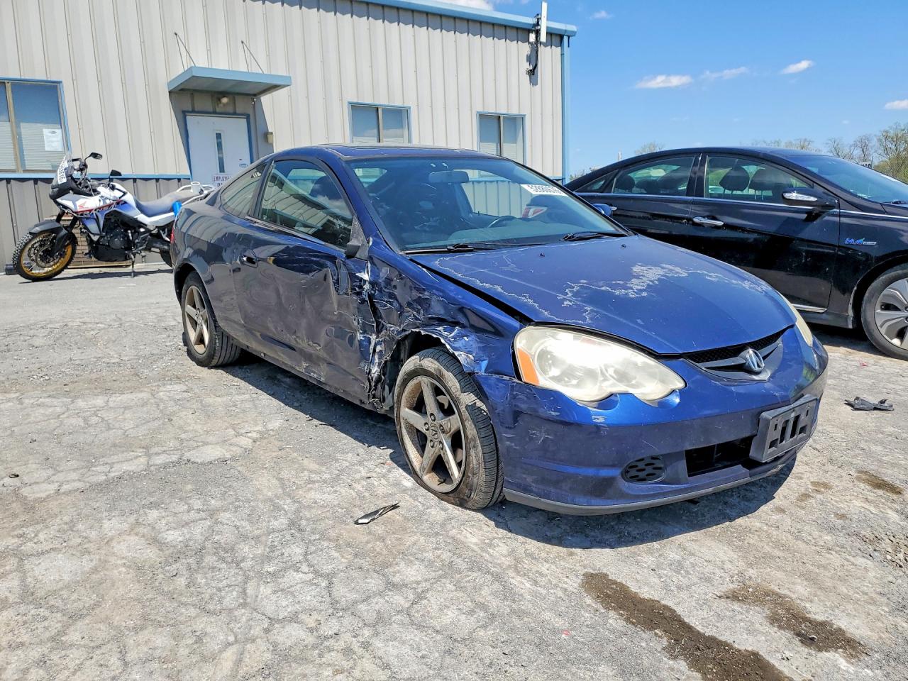 2004 Acura Rsx Blue vin: JH4DC54834S016496