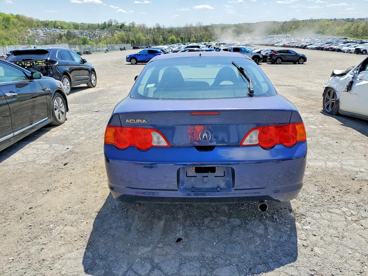 2004 Acura Rsx Blue vin: JH4DC54834S016496