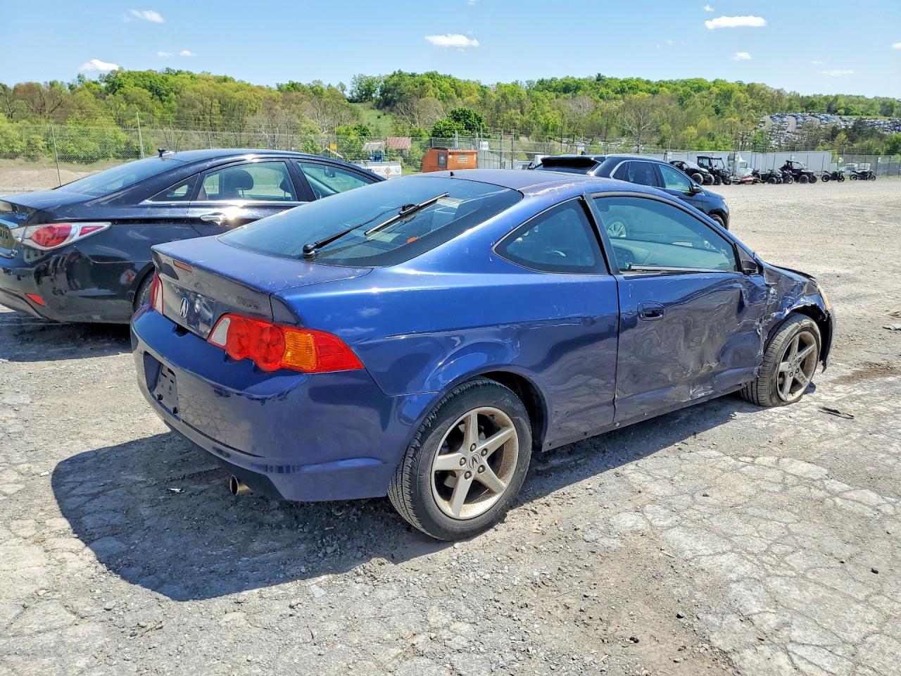 2004 Acura Rsx Blue vin: JH4DC54834S016496