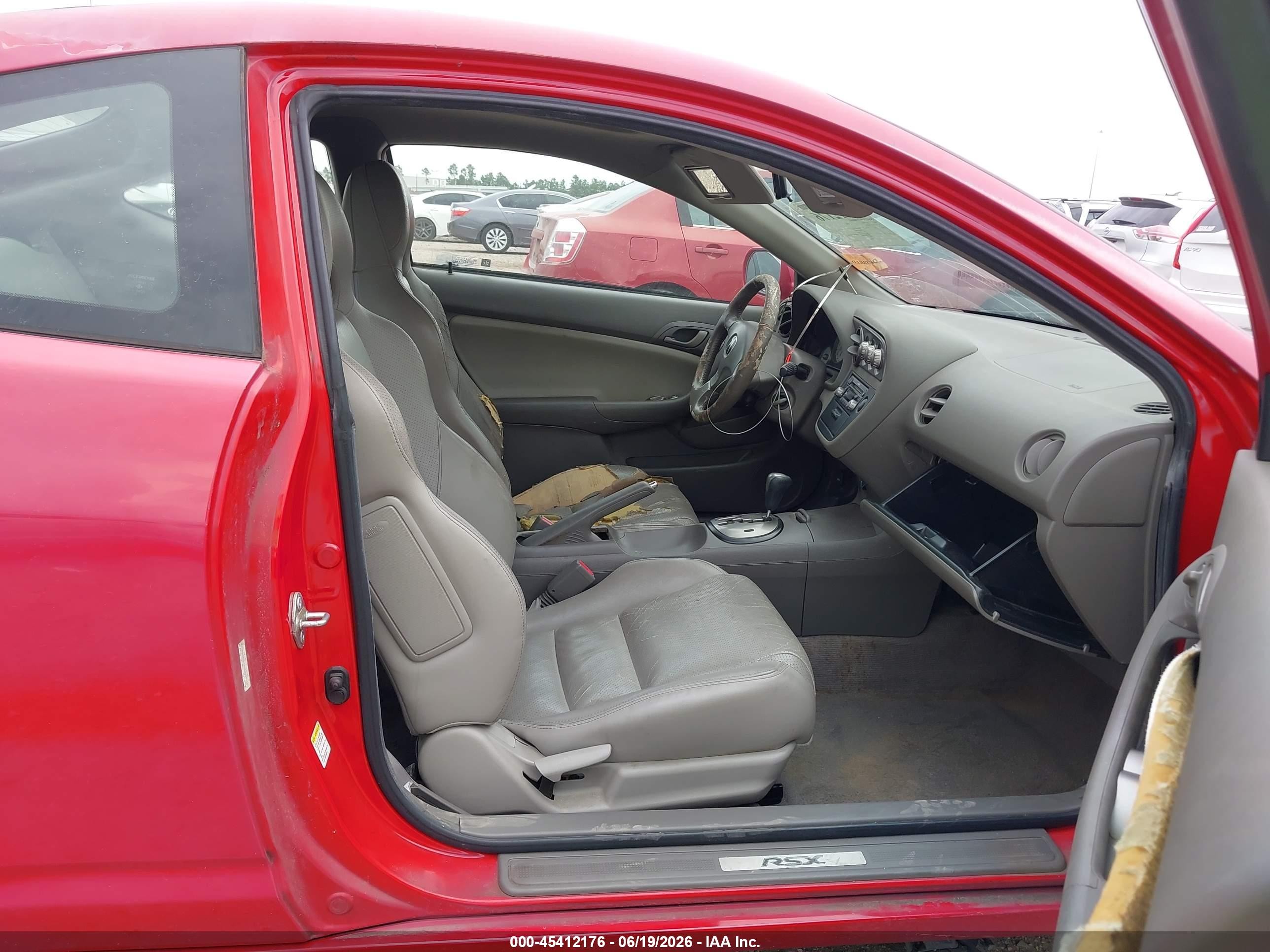 2005 Acura Rsx   Red vin: JH4DC54835S004754