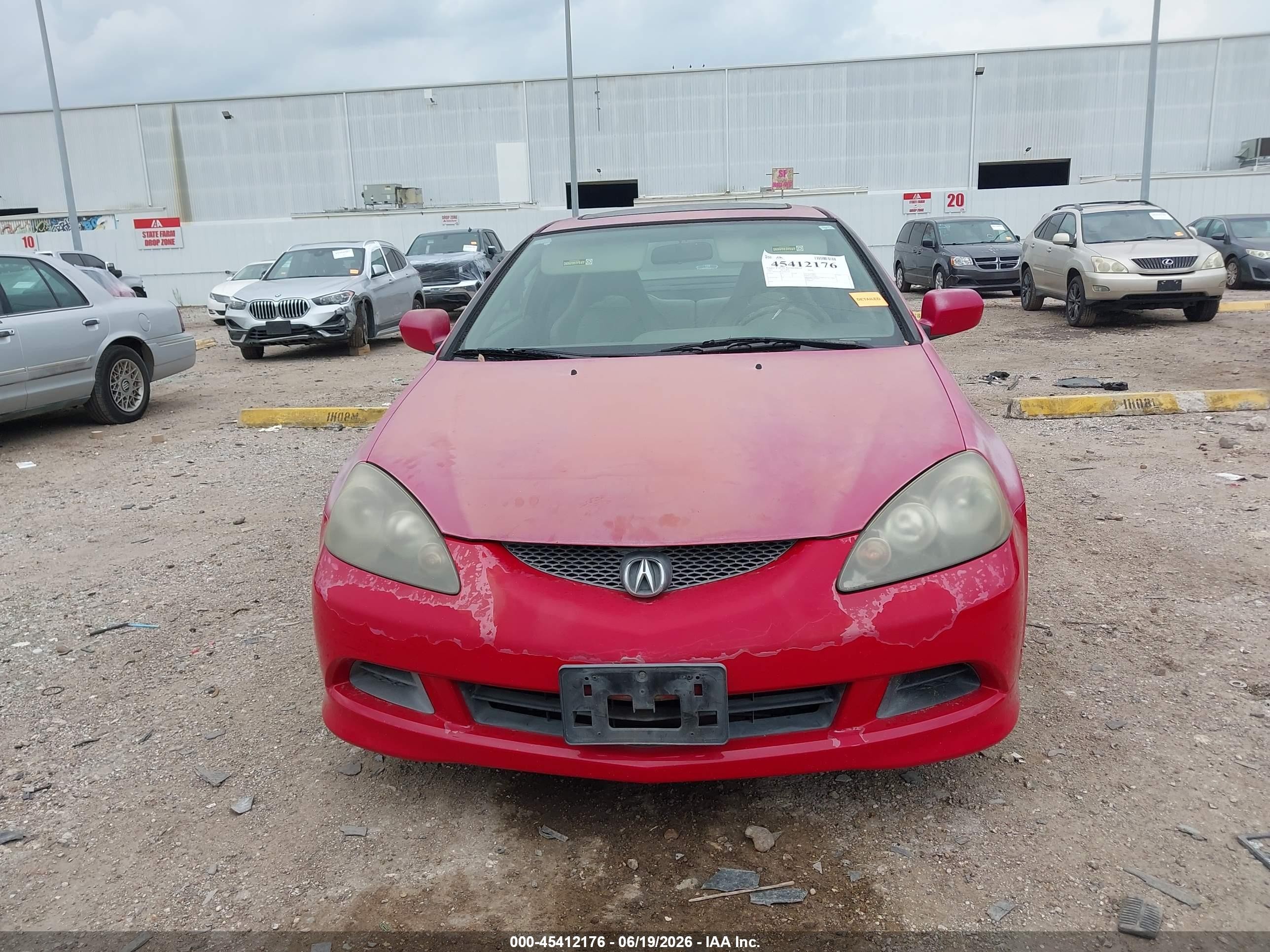 2005 Acura Rsx   Red vin: JH4DC54835S004754