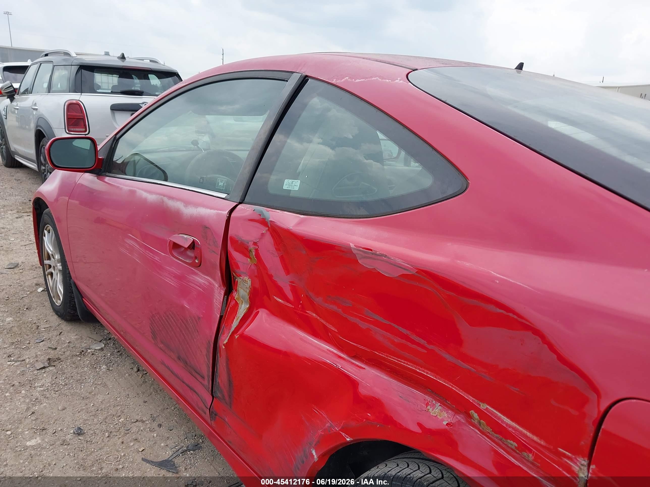 2005 Acura Rsx   Red vin: JH4DC54835S004754