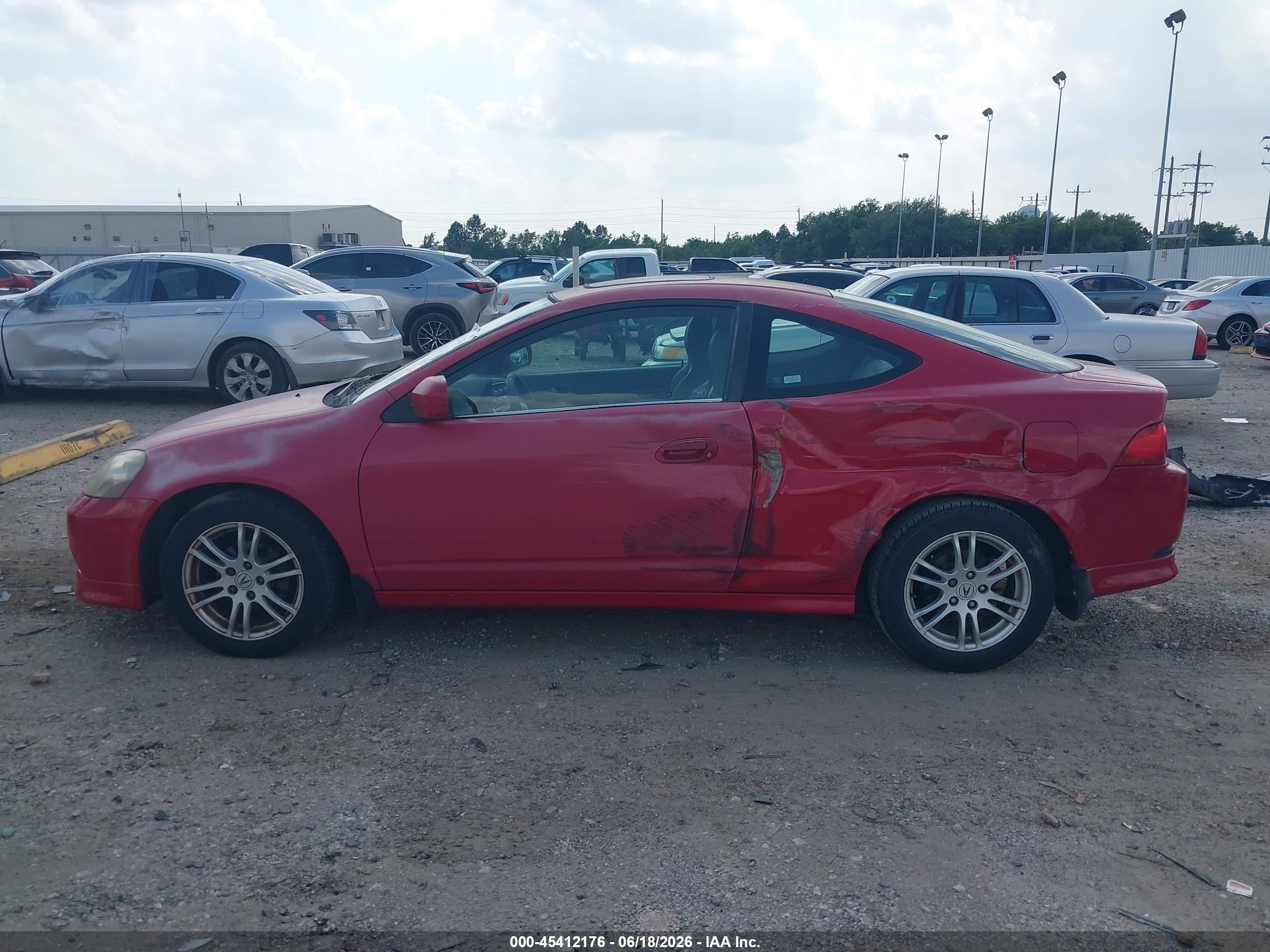 2005 Acura Rsx   Red vin: JH4DC54835S004754