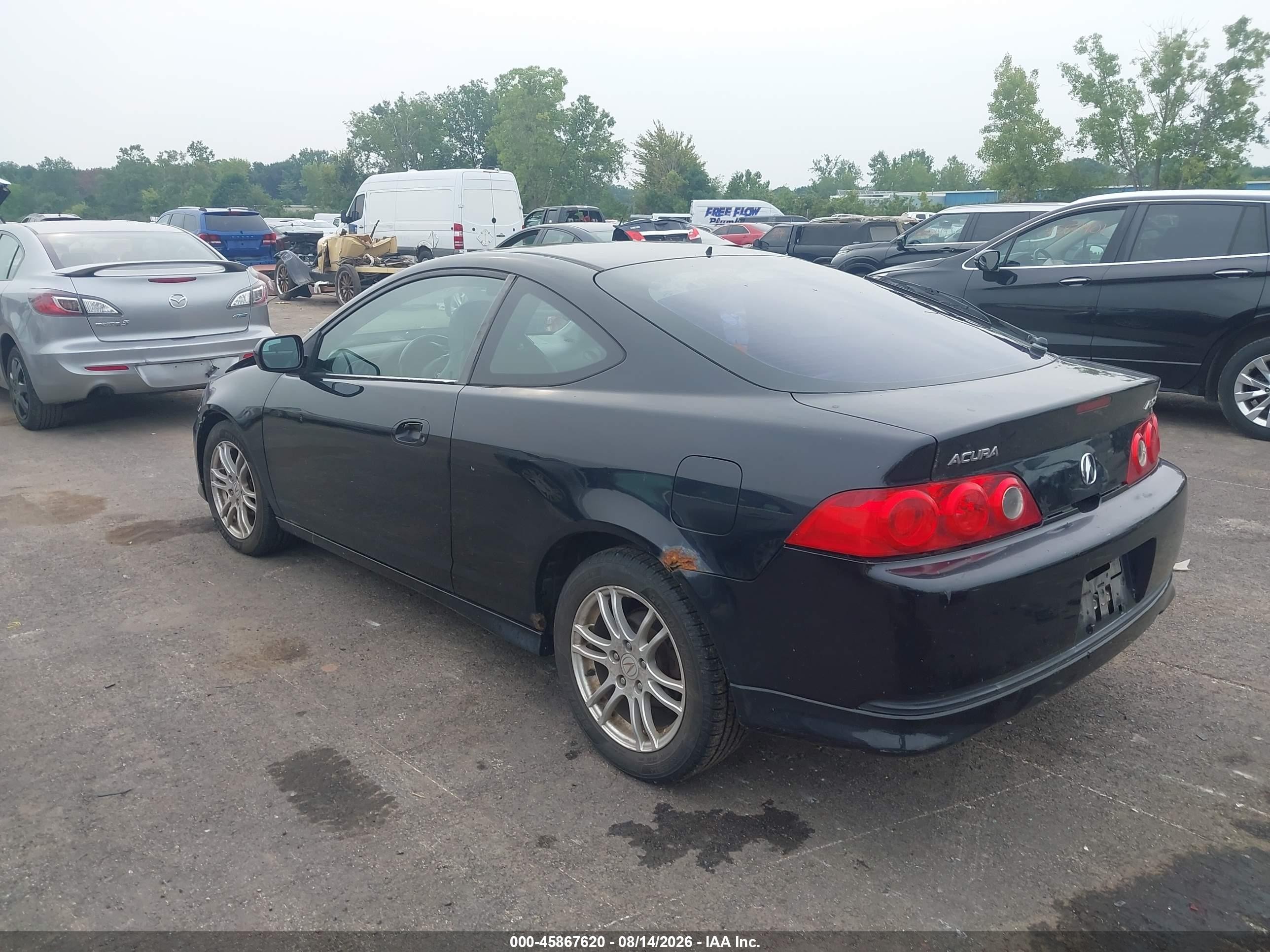 2005 Acura Rsx   Black vin: JH4DC54835S006181