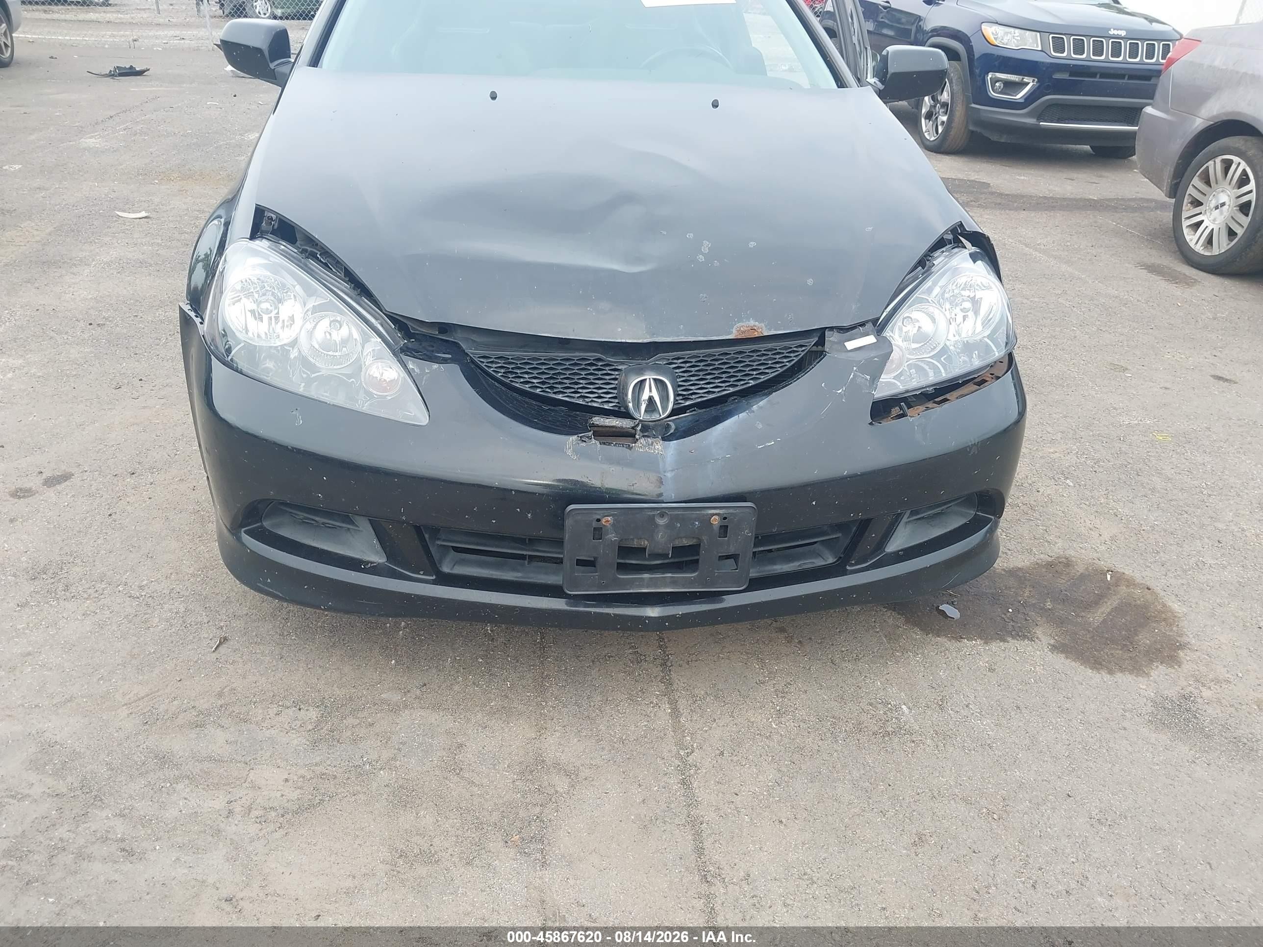 2005 Acura Rsx   Black vin: JH4DC54835S006181