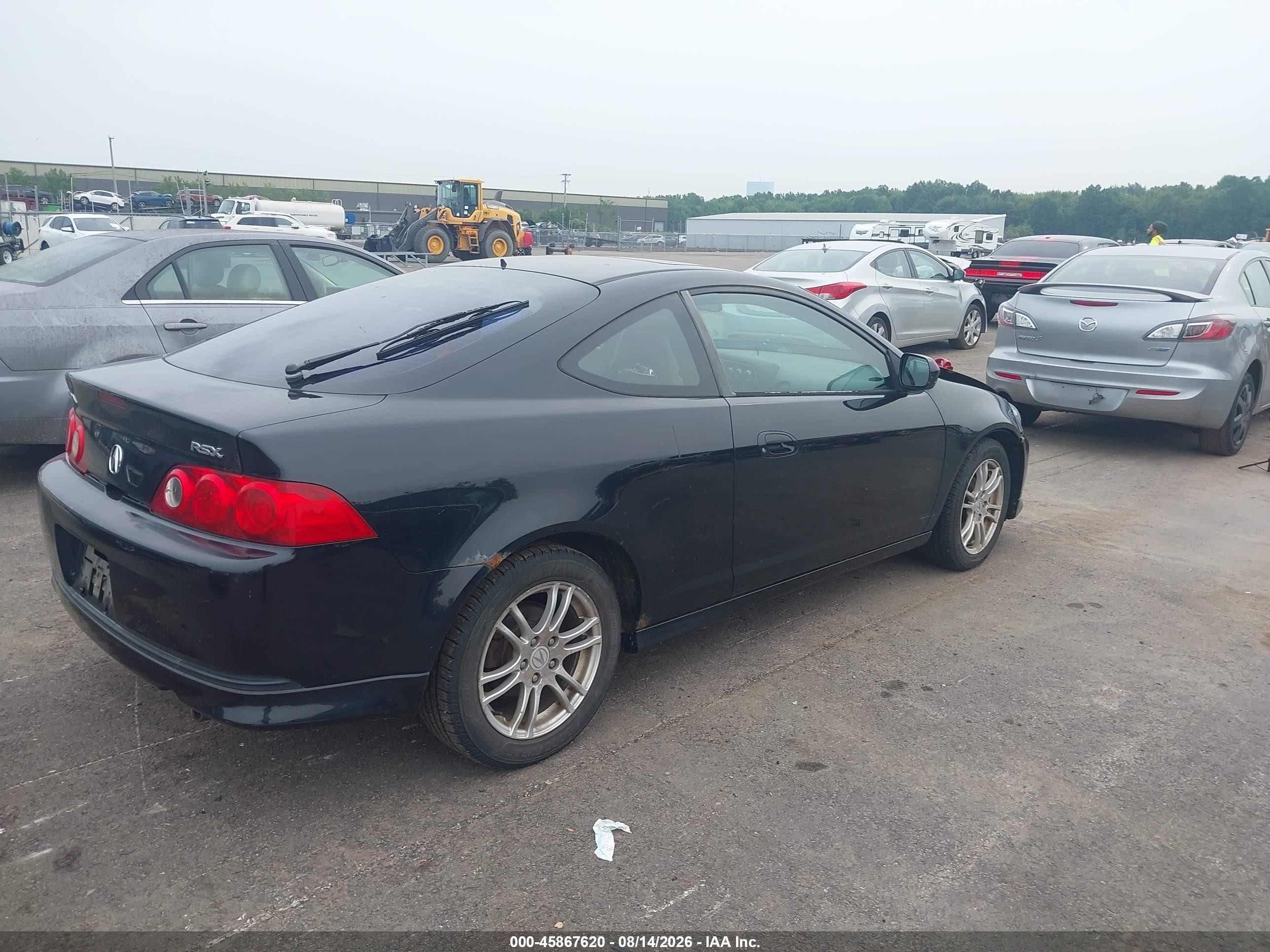 2005 Acura Rsx   Black vin: JH4DC54835S006181