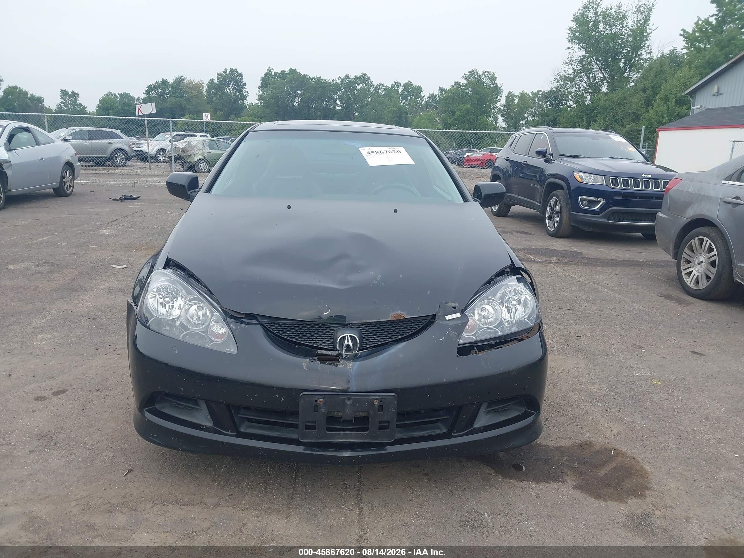 2005 Acura Rsx   Black vin: JH4DC54835S006181