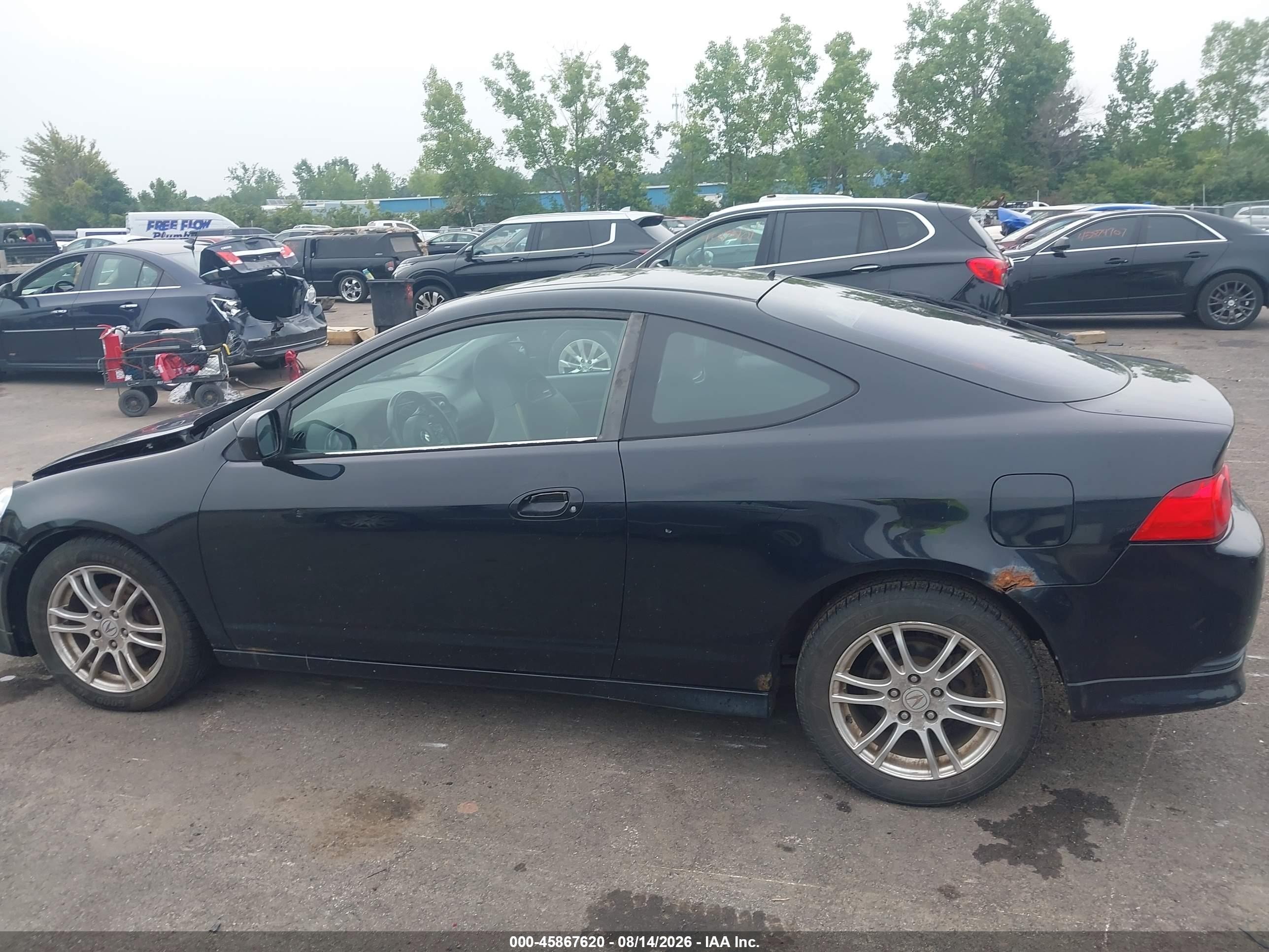 2005 Acura Rsx   Black vin: JH4DC54835S006181