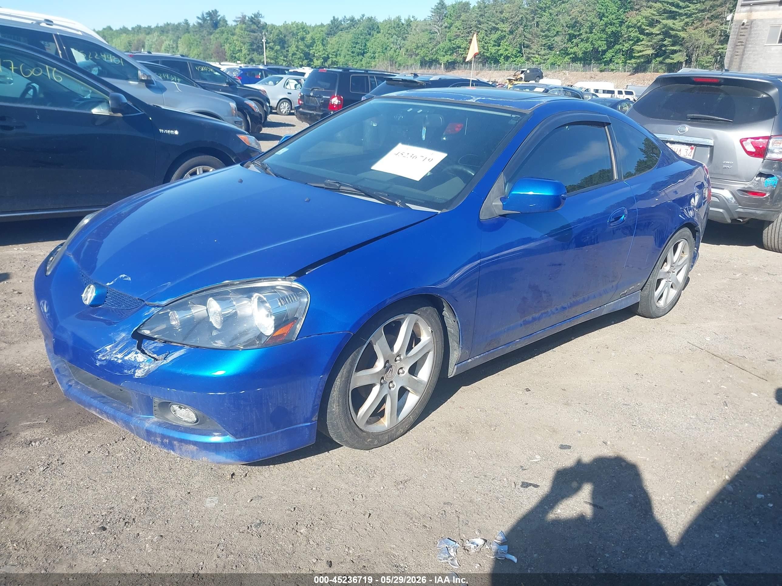 2005 Acura Rsx   Синий vin: JH4DC54835S011879
